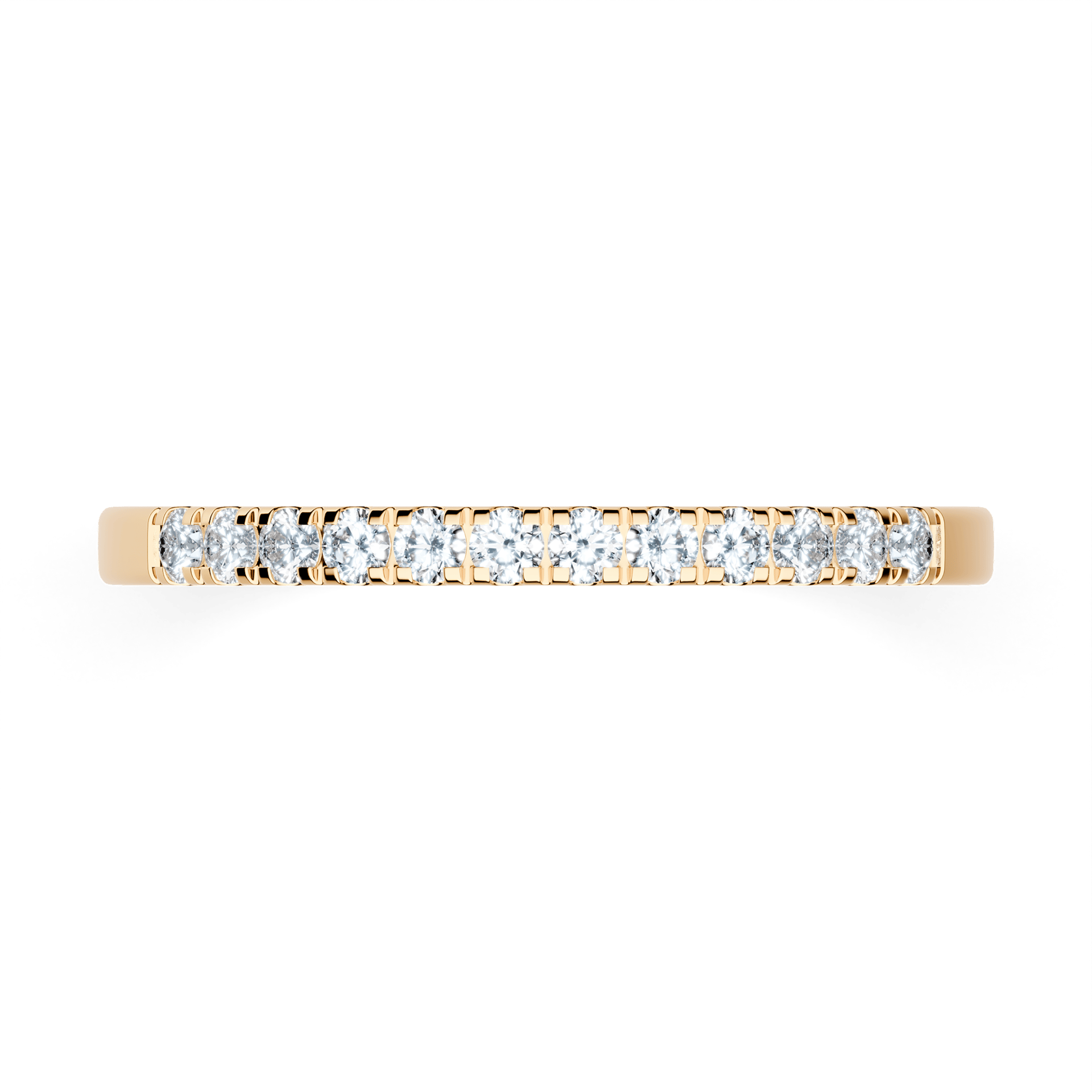 Dostawka Rosie z żółtego złota z diamentem laboratoryjnym 0,18ct