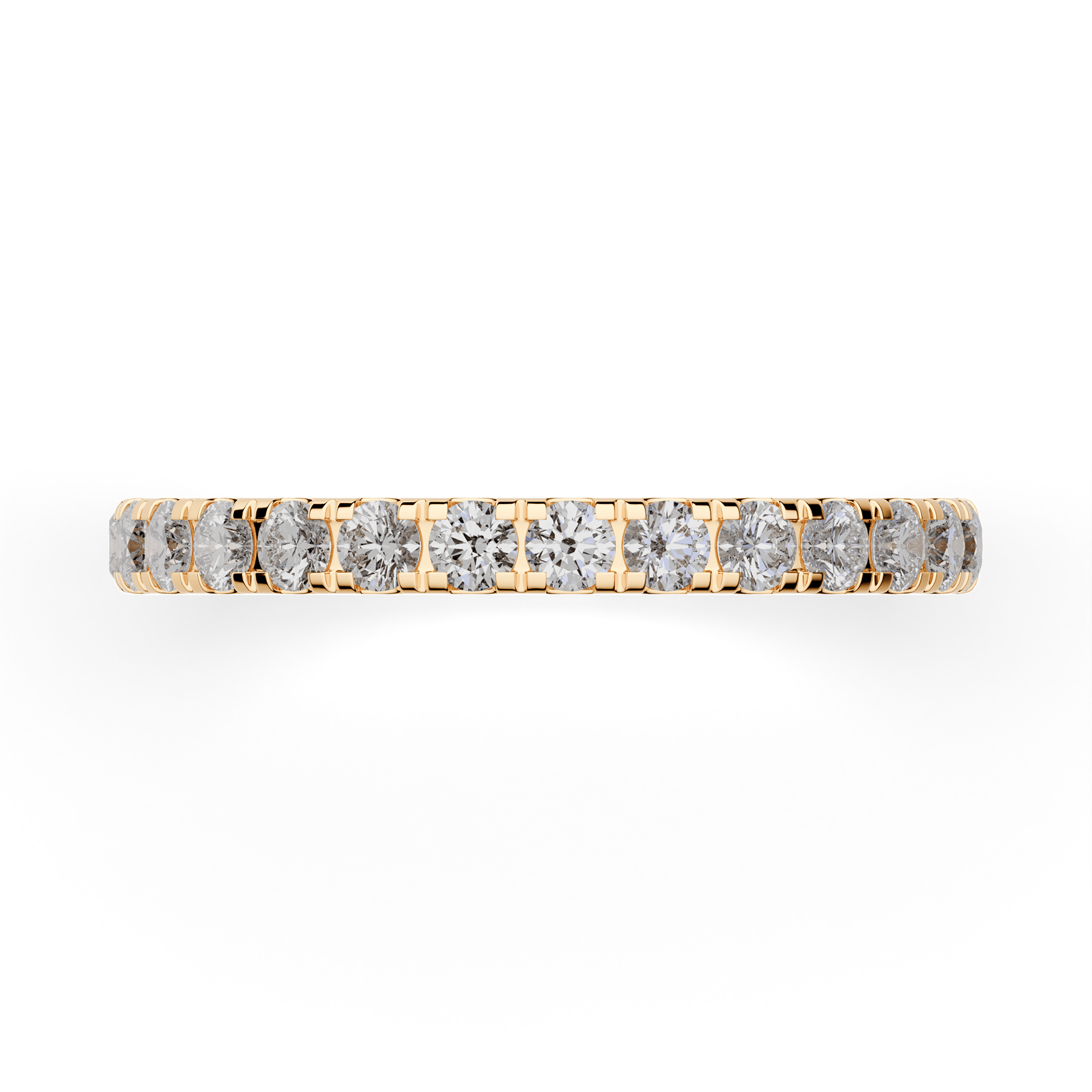 Dostawka Rosie z żółtego złota z diamentem laboratoryjnym 0,96ct