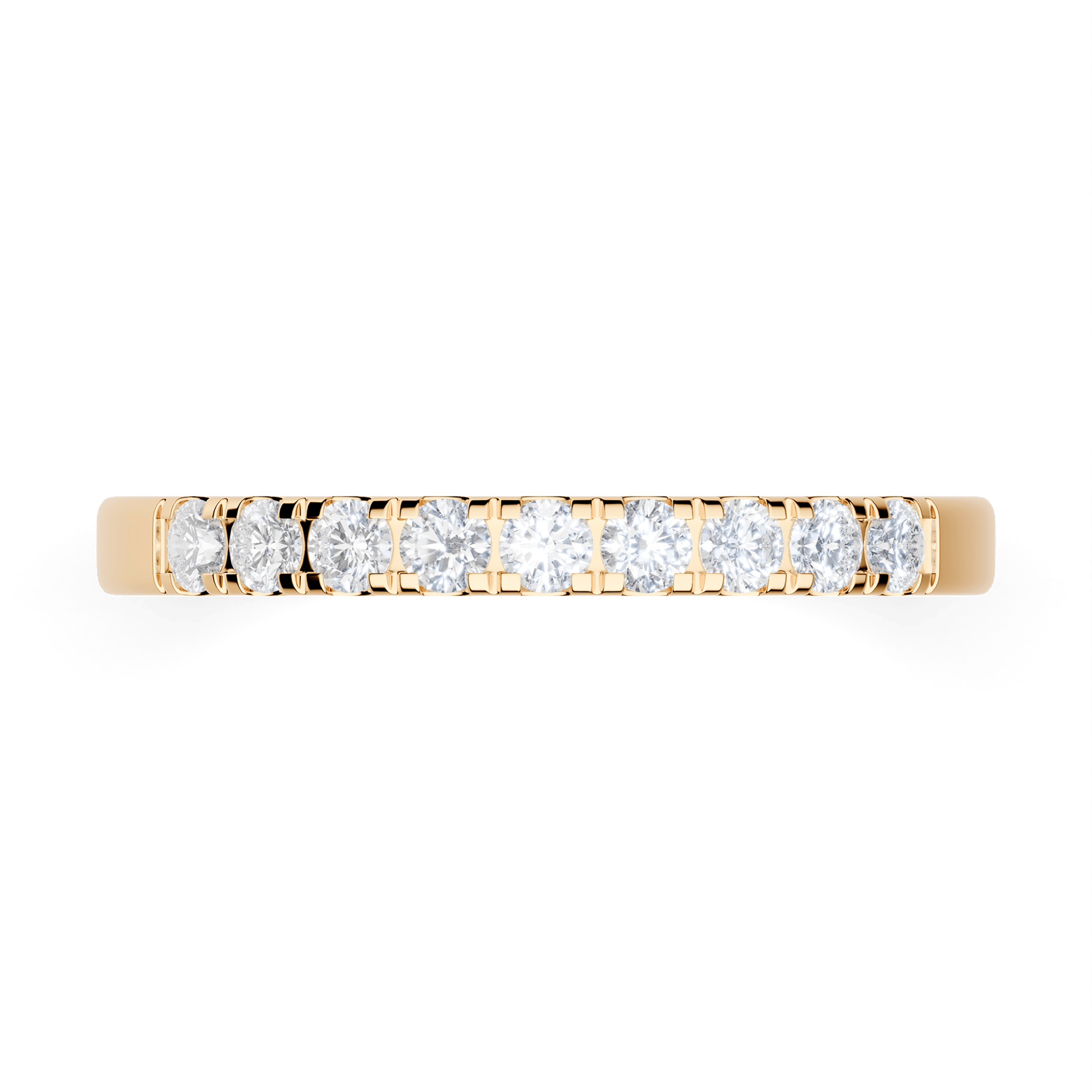 Dostawka Rosie z żółtego złota 2mm z diamentem laboratoryjnym 0,31ct