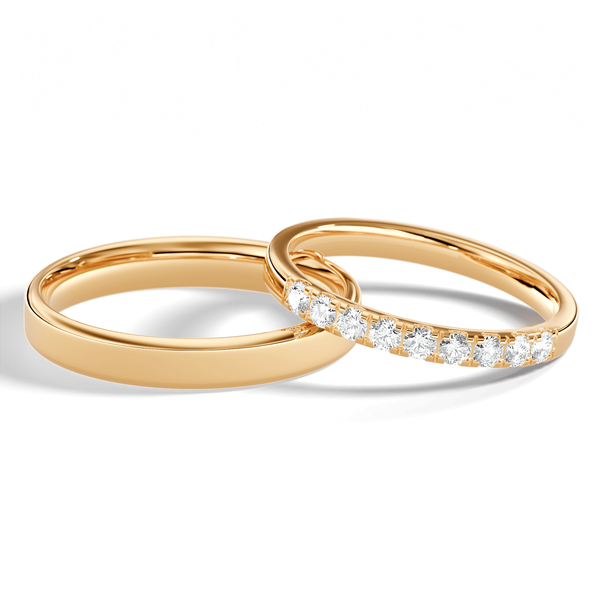 Dostawka rosie zolte zloto diament lab 2mm 9szt 05