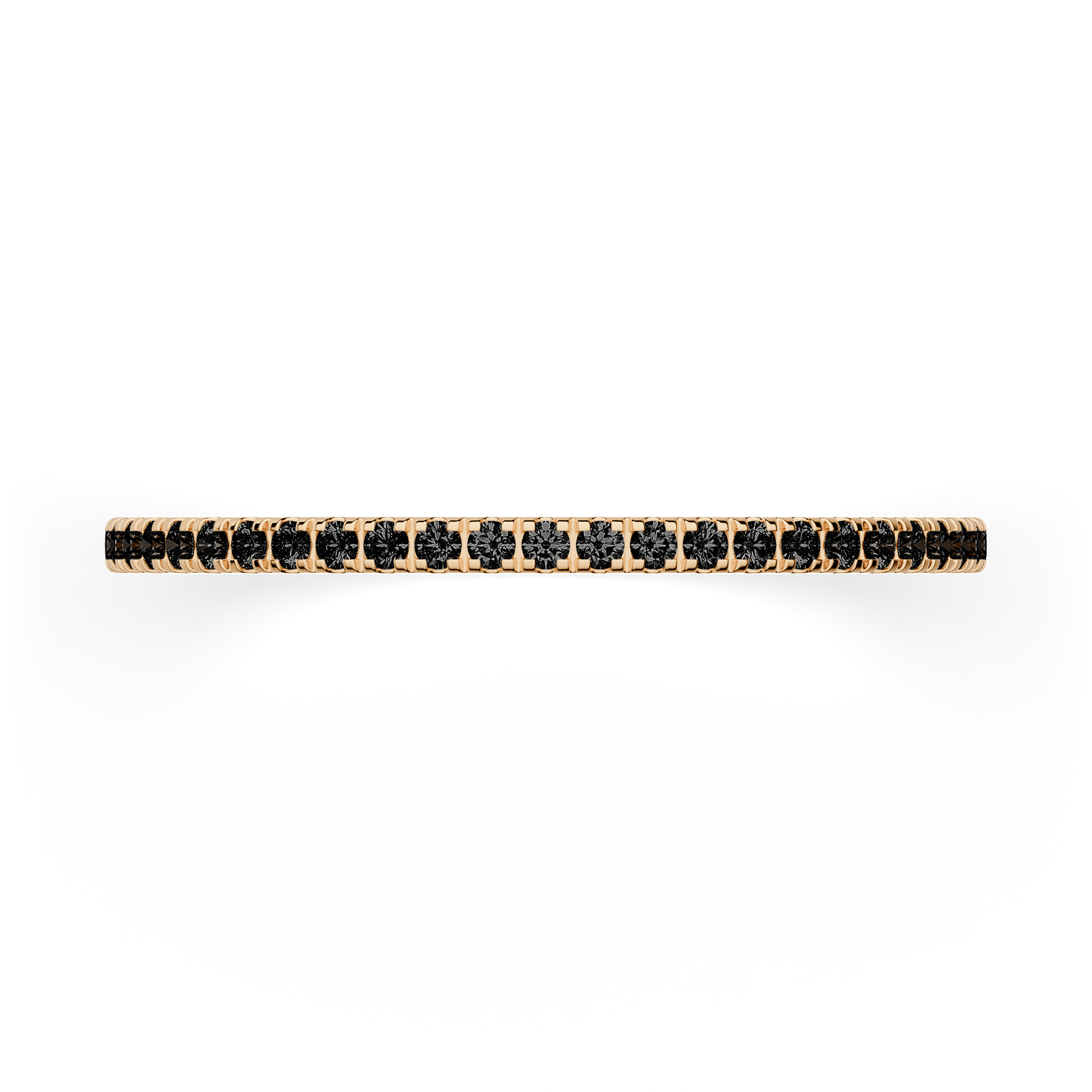 Dostawka Rosie z żółtego złota z czarnym diamentem 0,25ct