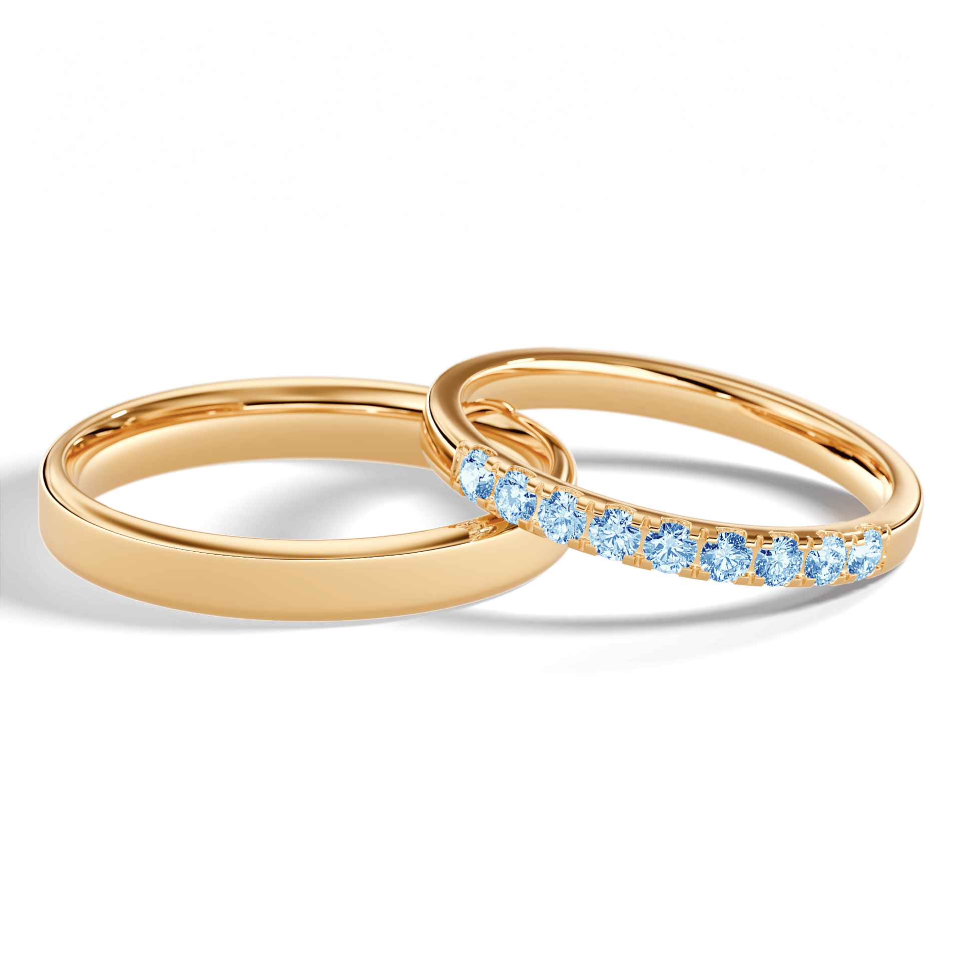 Dostawka rosie zolte zloto diament lab niebieski 2mm 9szt 05