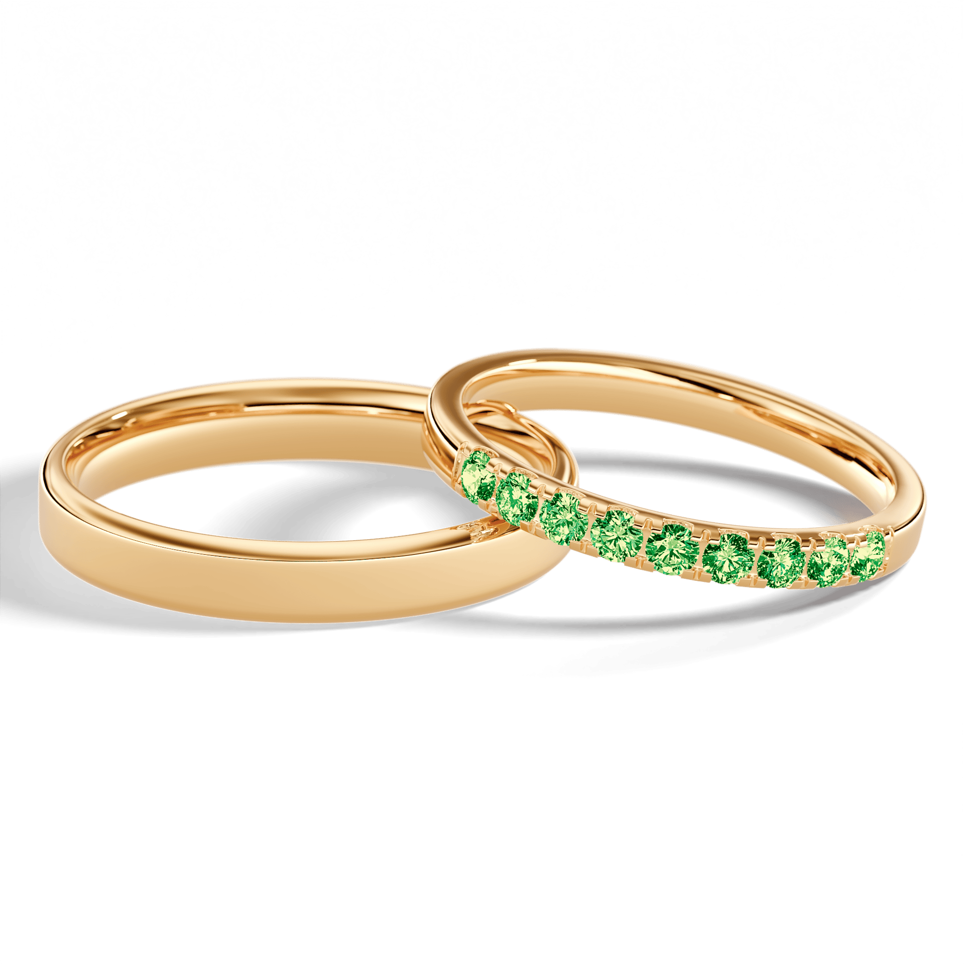 Dostawka rosie zolte zloto diament lab zielony ciemny 2mm 9szt 05