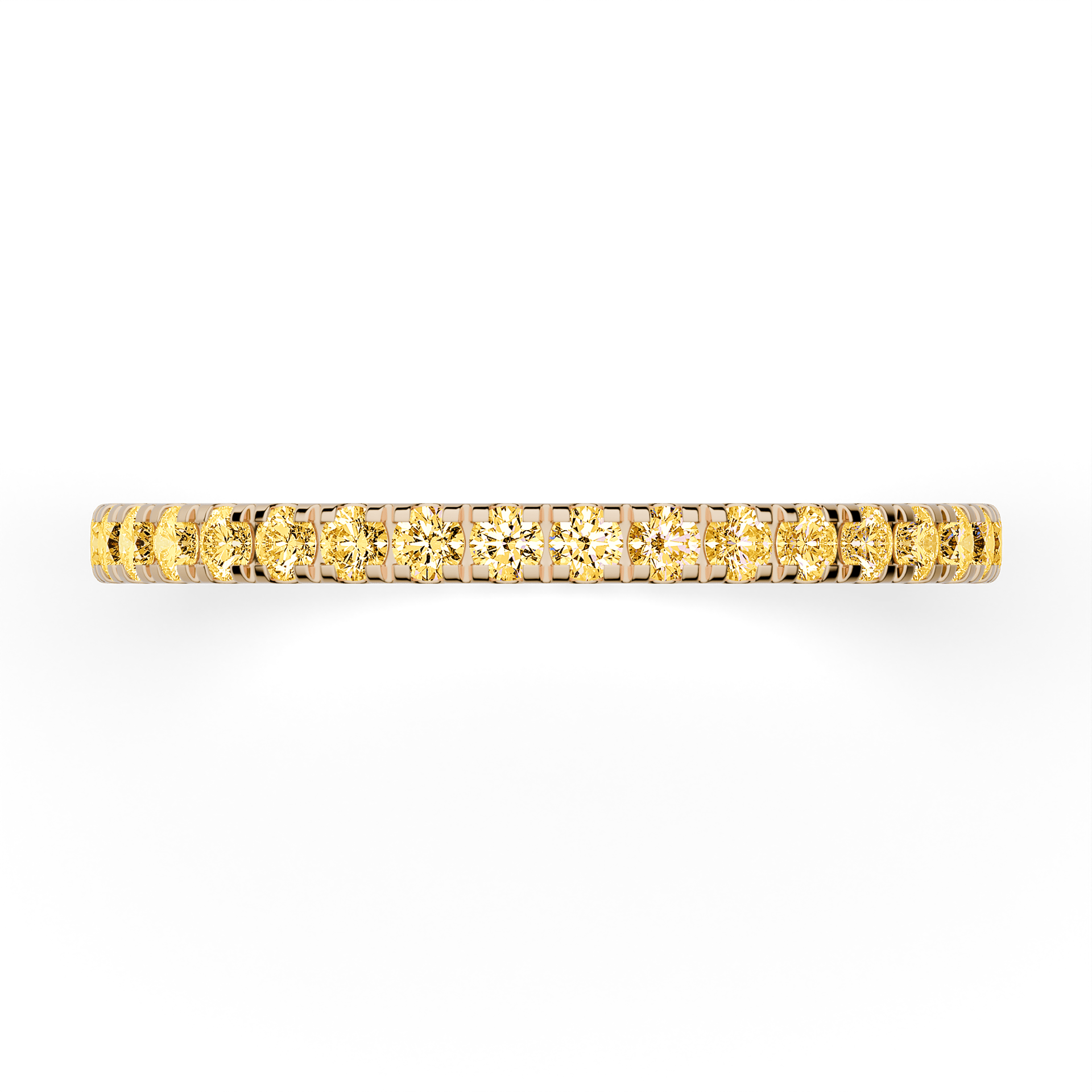 Dostawka Rosie z żółtego złota z żółtym diamentem 0,53ct