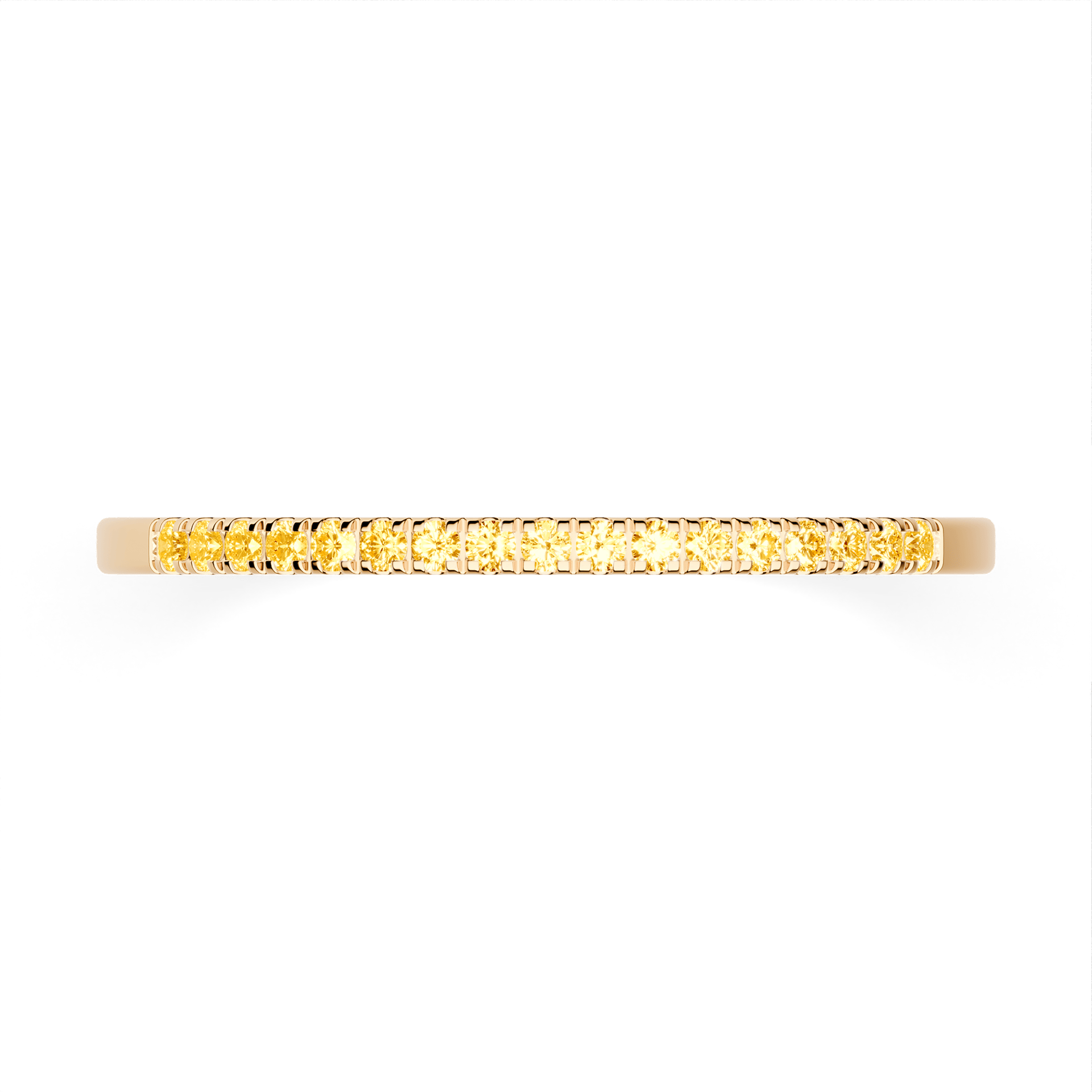 Dostawka Rosie z żółtego złota z żółtym diamentem laboratoryjnym 0,08ct