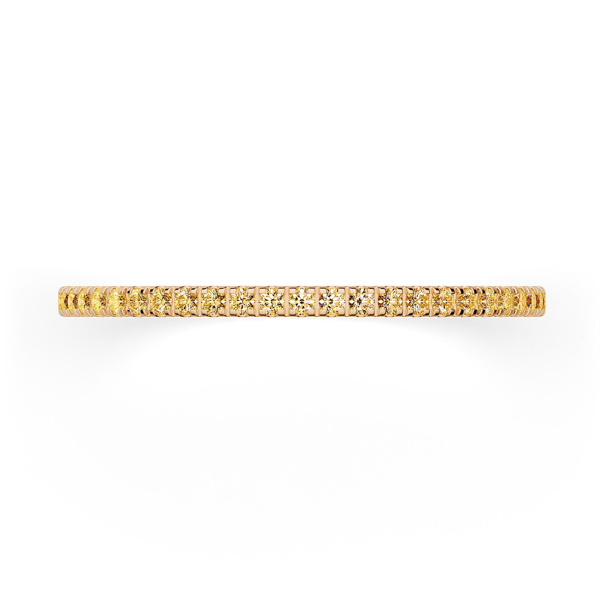 Dostawka Rosie z żółtego złota z żółtym diamentem 0,25ct