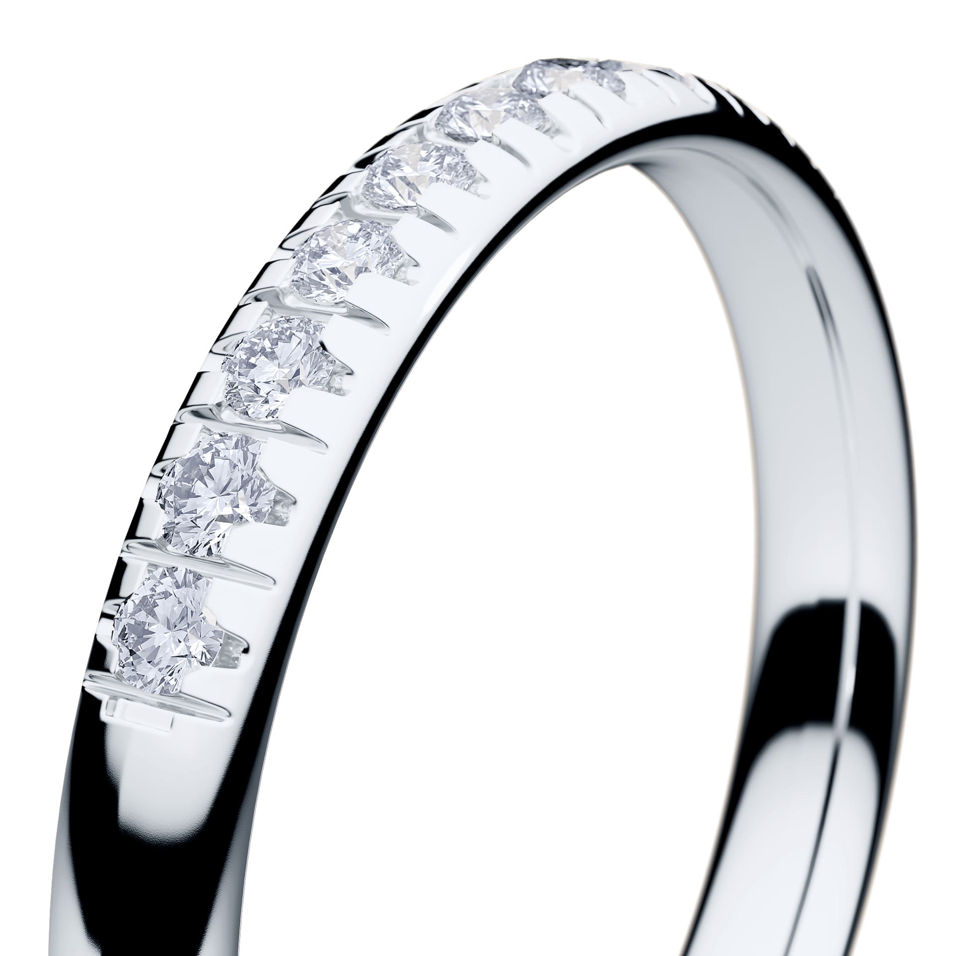 Dostawka Sunshine z białego złota z diamentem naturalnym 0,18ct