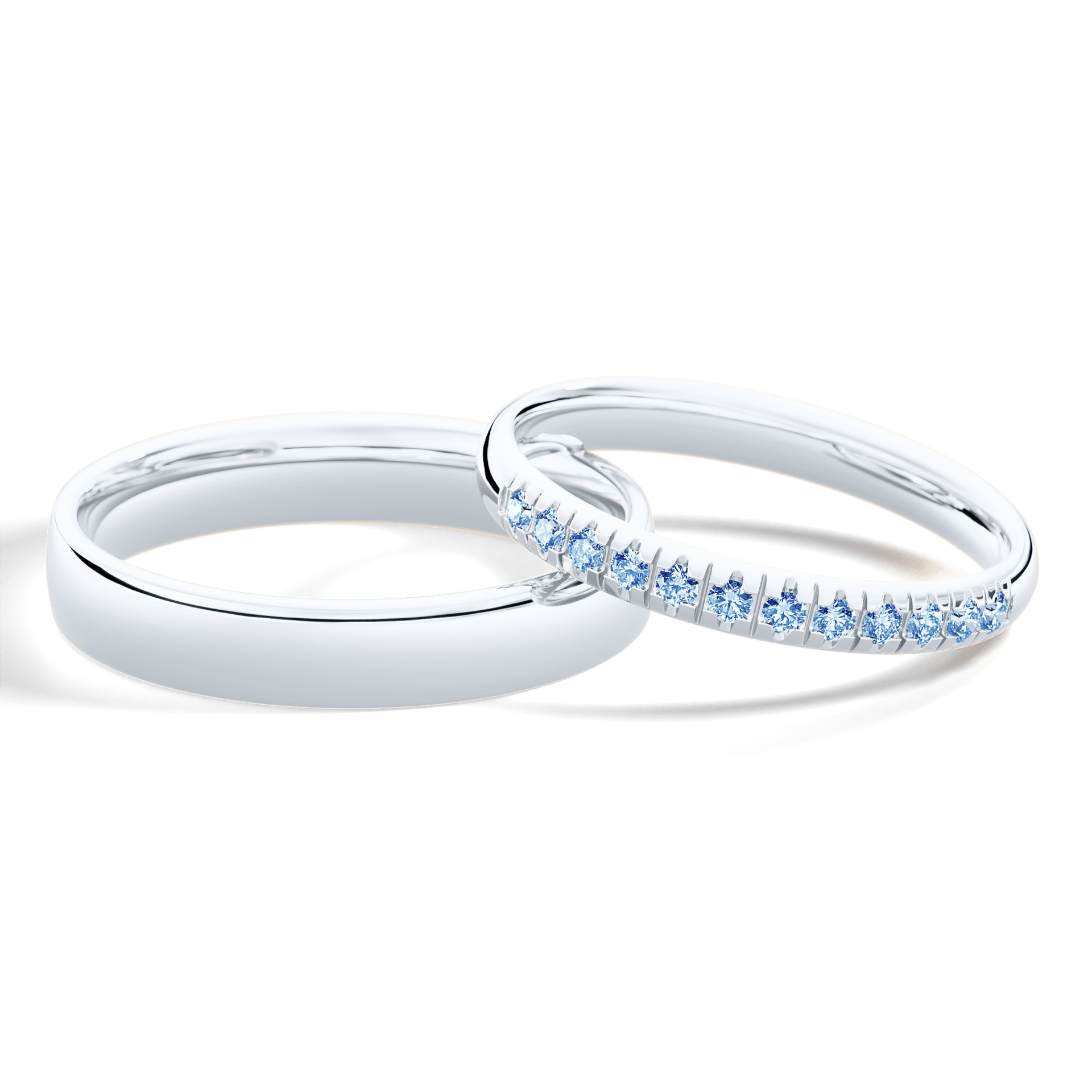 Dostawka sunshine biale zloto diament lab niebieski 12szt 04