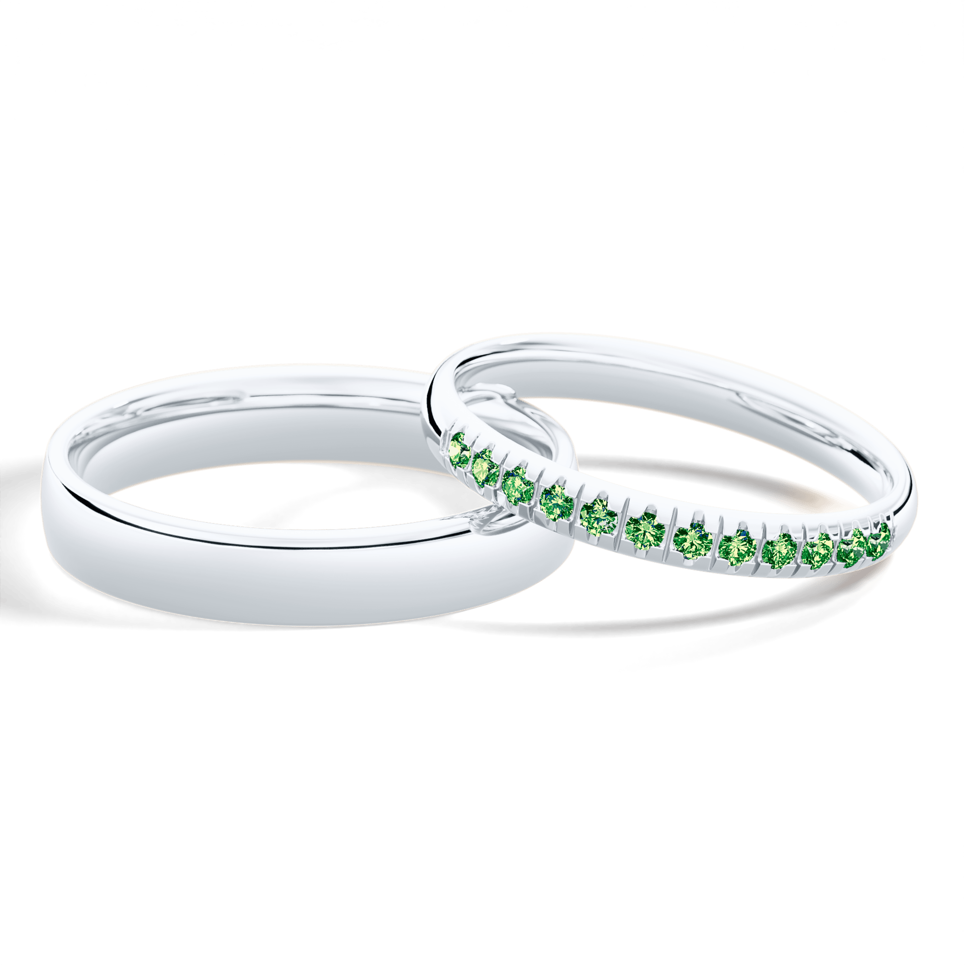 Dostawka sunshine biale zloto diament lab zielony ciemny 12szt 04