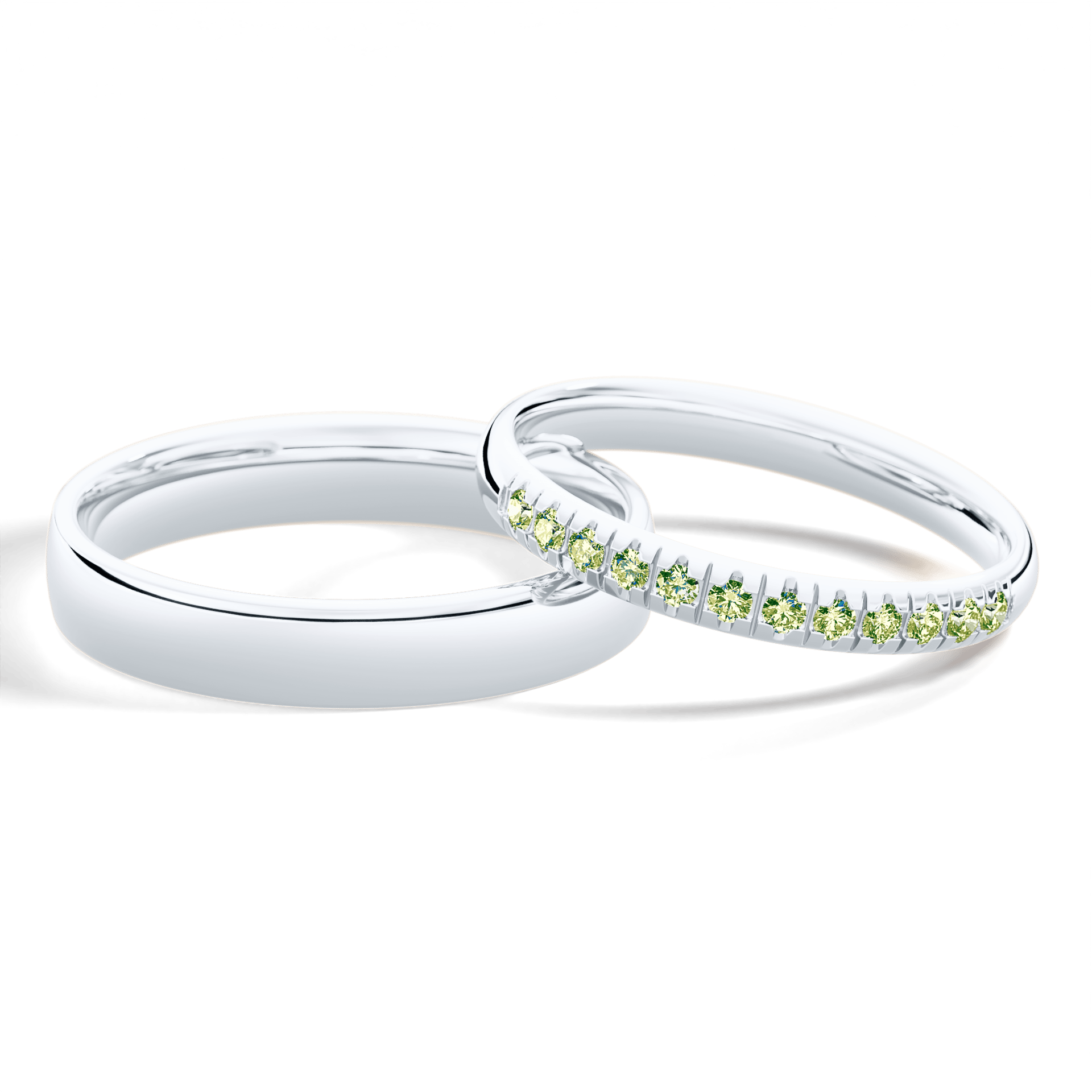 Dostawka sunshine biale zloto diament lab zielony jasny 12szt 04