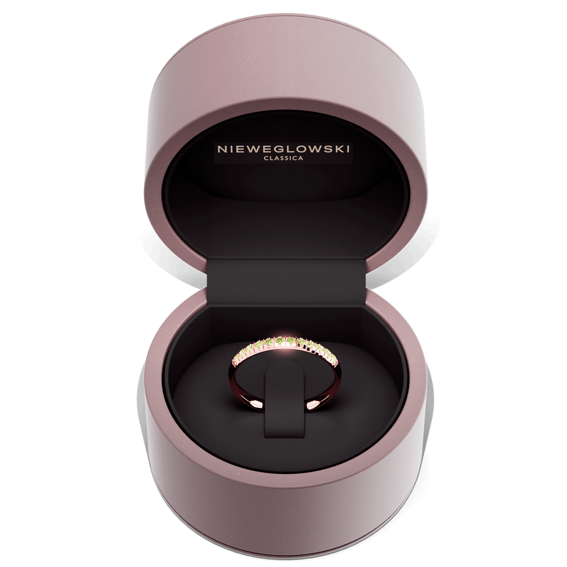 Dostawka sunshine rozowe zloto diament lab zielony jasny 12szt 05