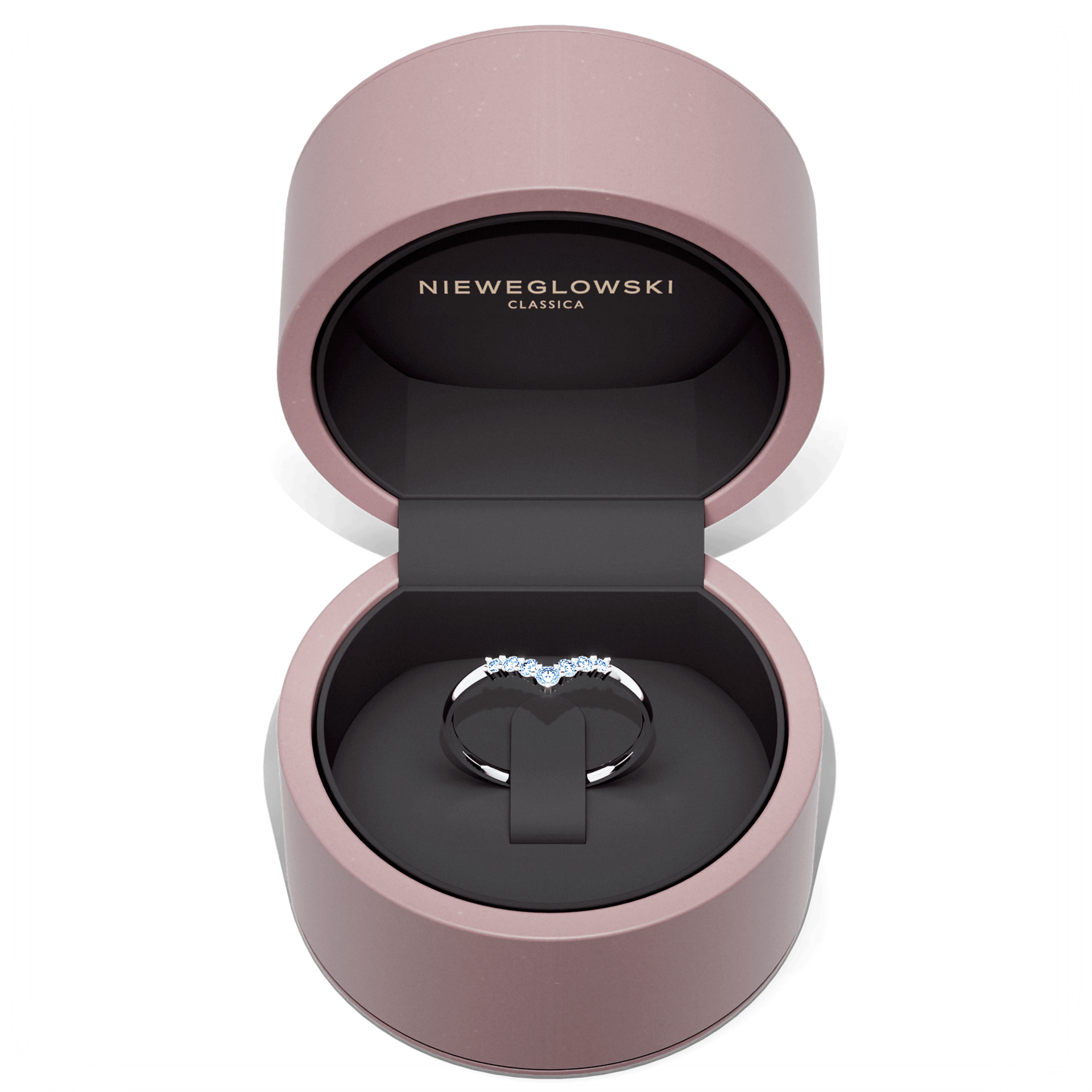 Dostawka love biale zloto diament lab niebieski 7szt 05