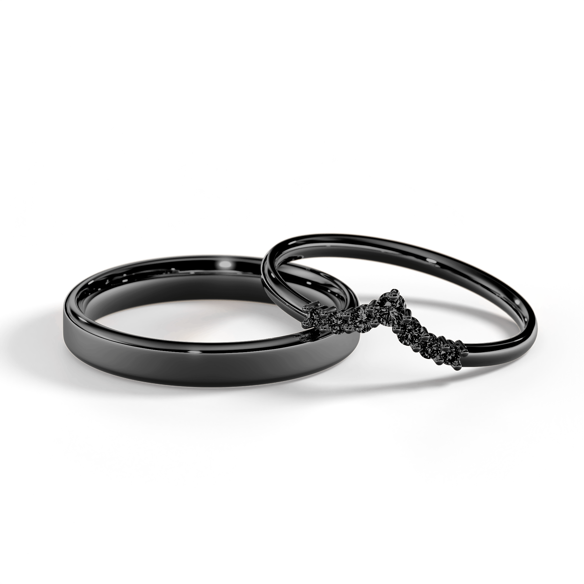 Dostawka love czarne zloto diament lab czarny 7szt 04