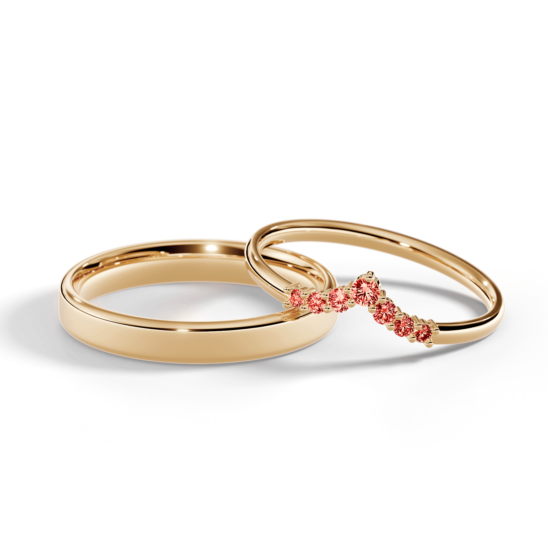 Dostawka love zolte zloto diament lab czerwony 7szt 04