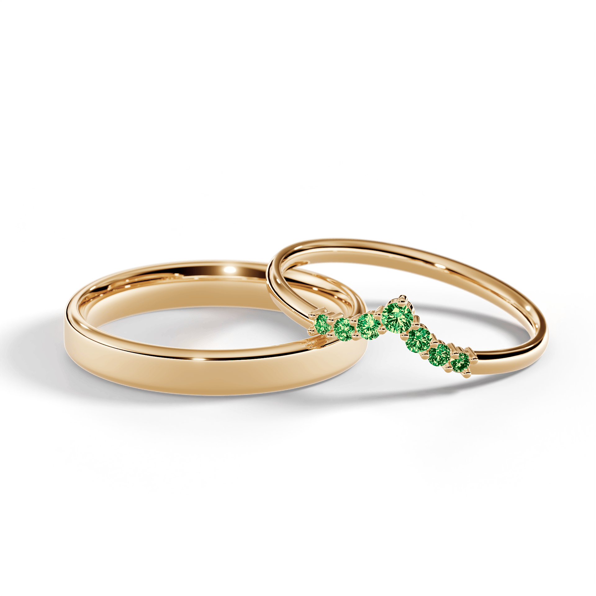 Dostawka love zolte zloto diament lab zielony ciemny 7szt 04