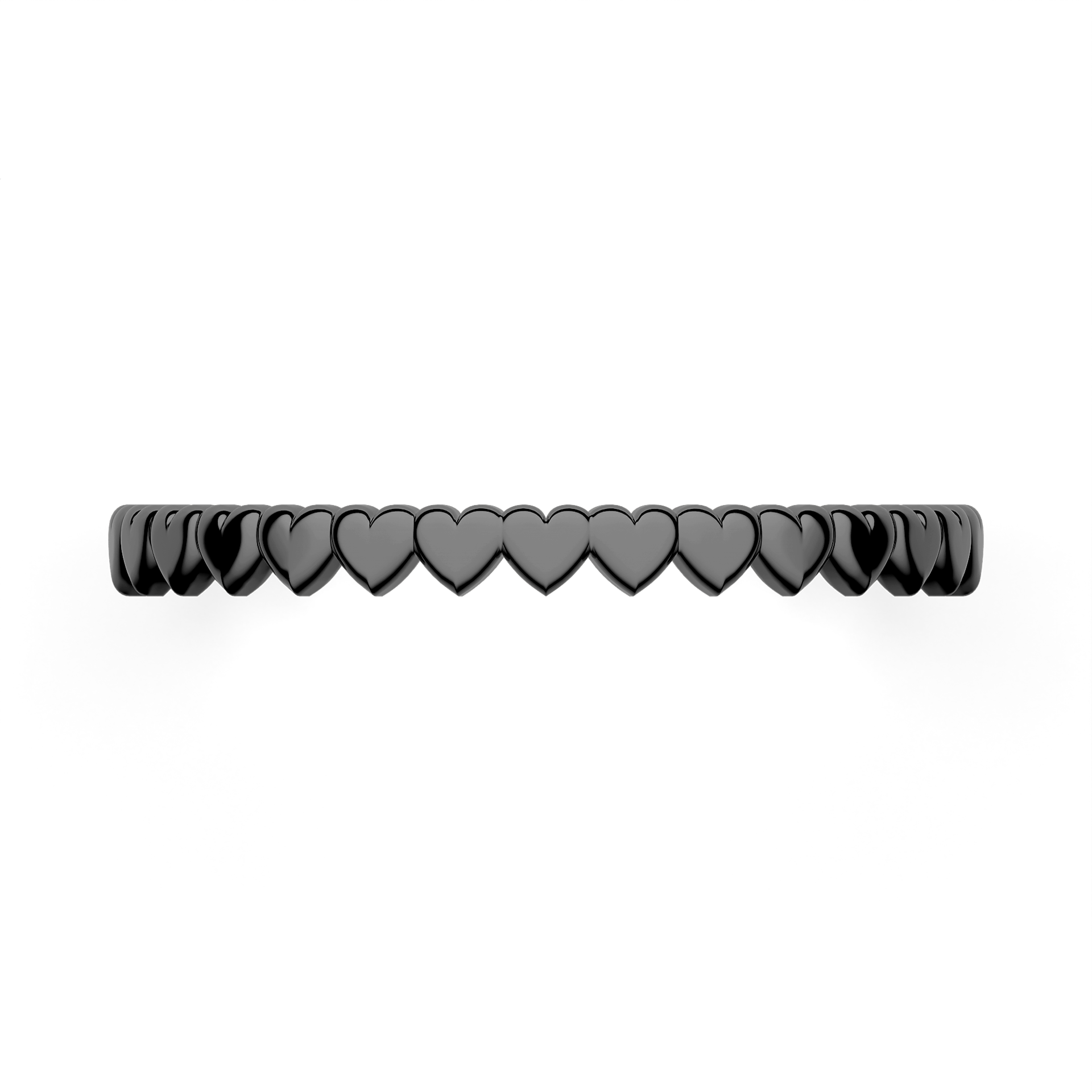 Dostawka heart z czarnego złota