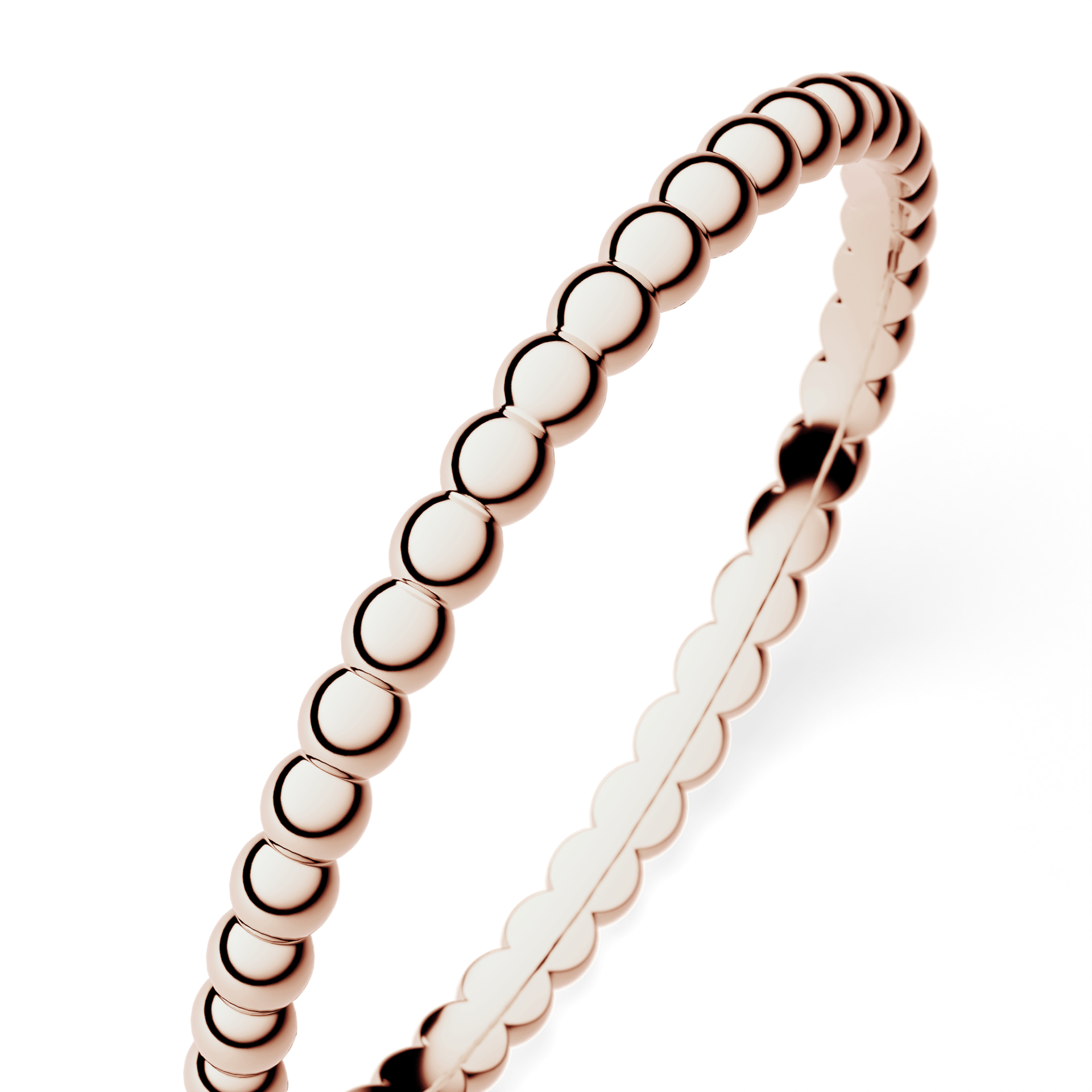 Dostawka bubble z różowego złota