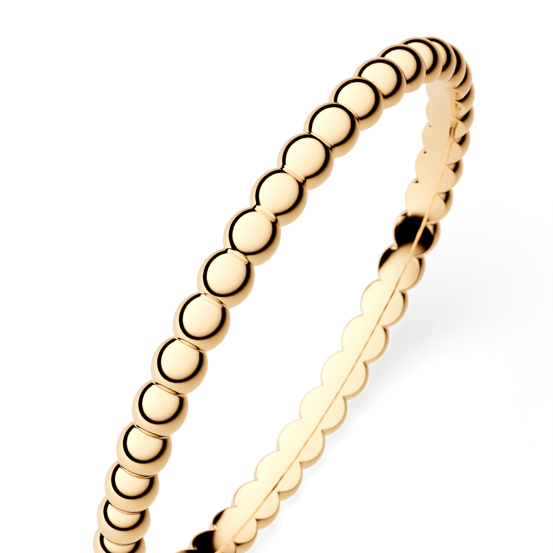 Dostawka bubble z żółtego złota