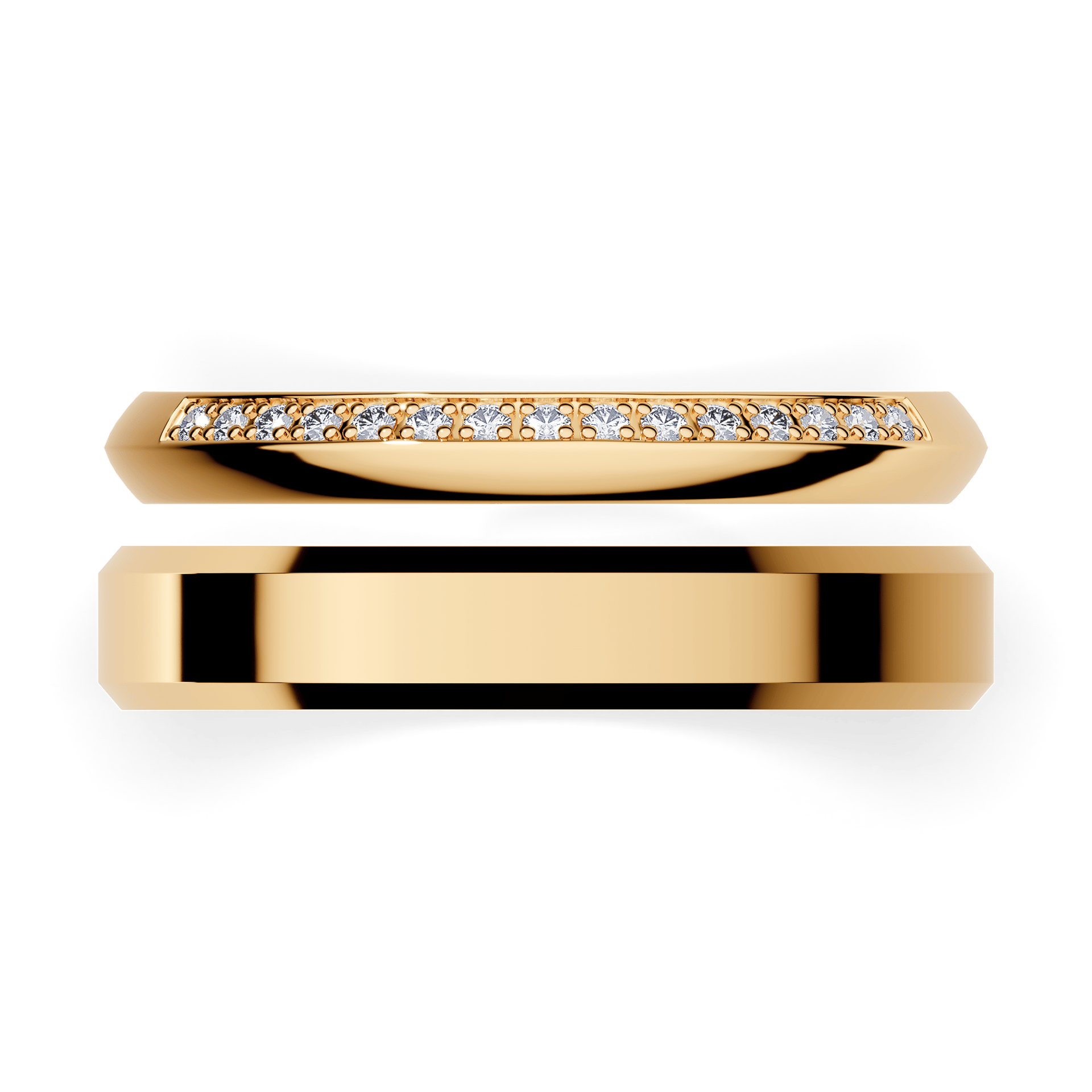 Dostawka angel z obraczka zolte zloto diament 15szt 04