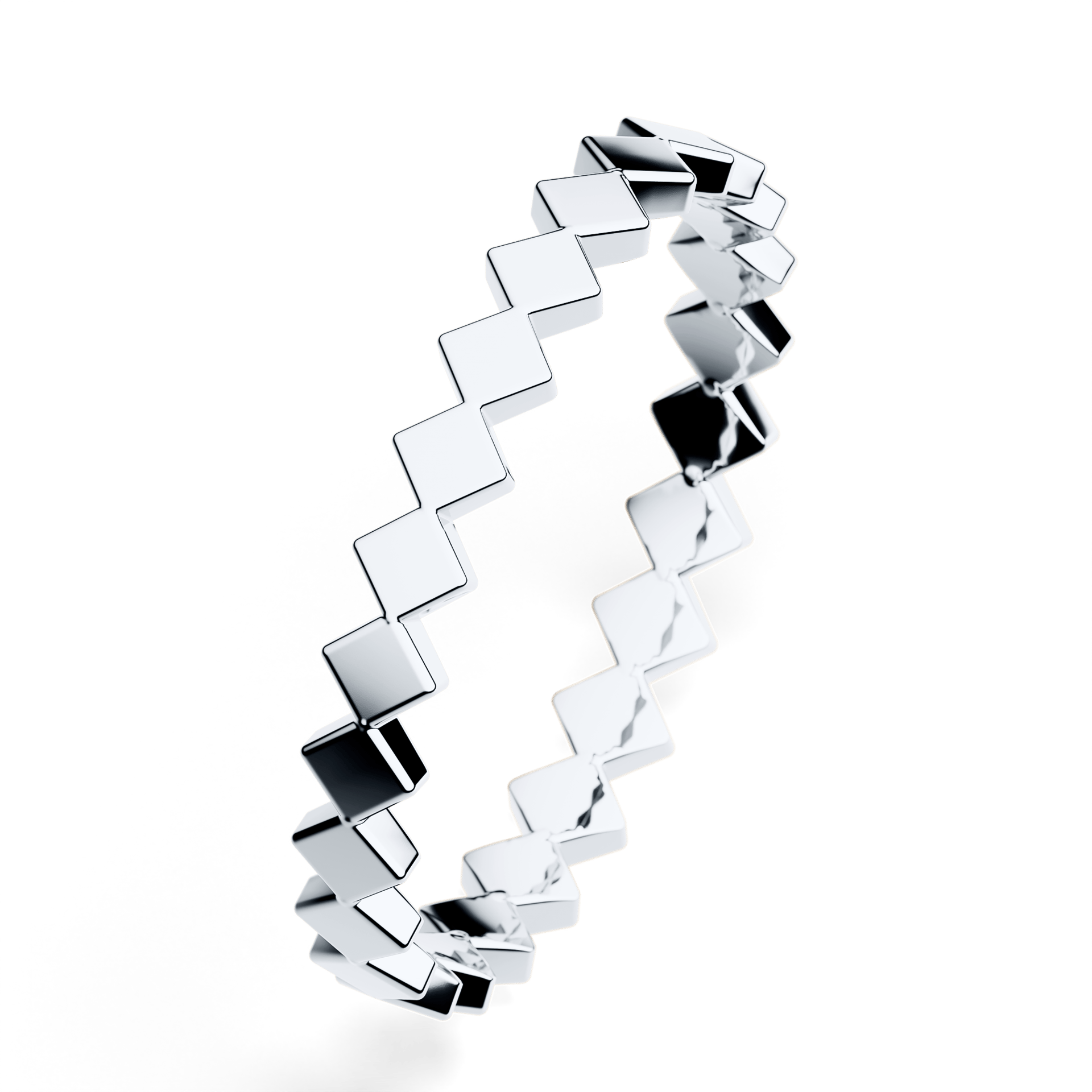 Dostawka squere  z białego złota 2,5mm