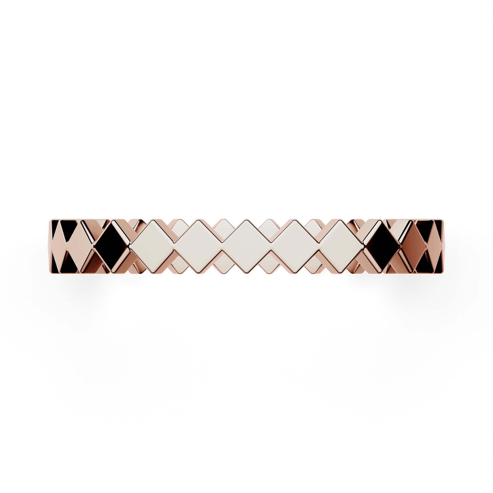 Dostawka squere  z różowego złota 2,5mm