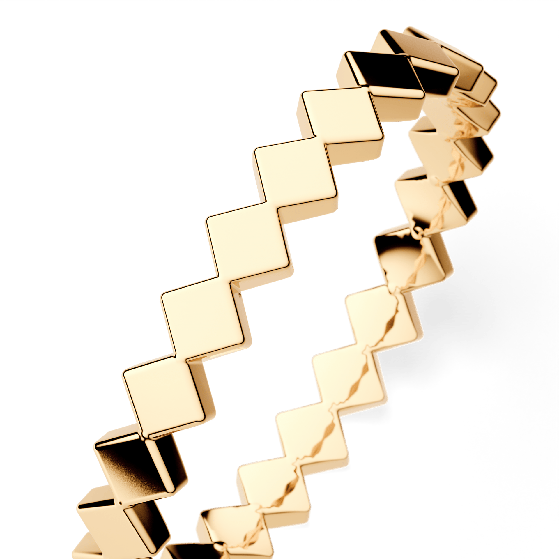 Dostawka squere  z żółtego złota 2,5mm