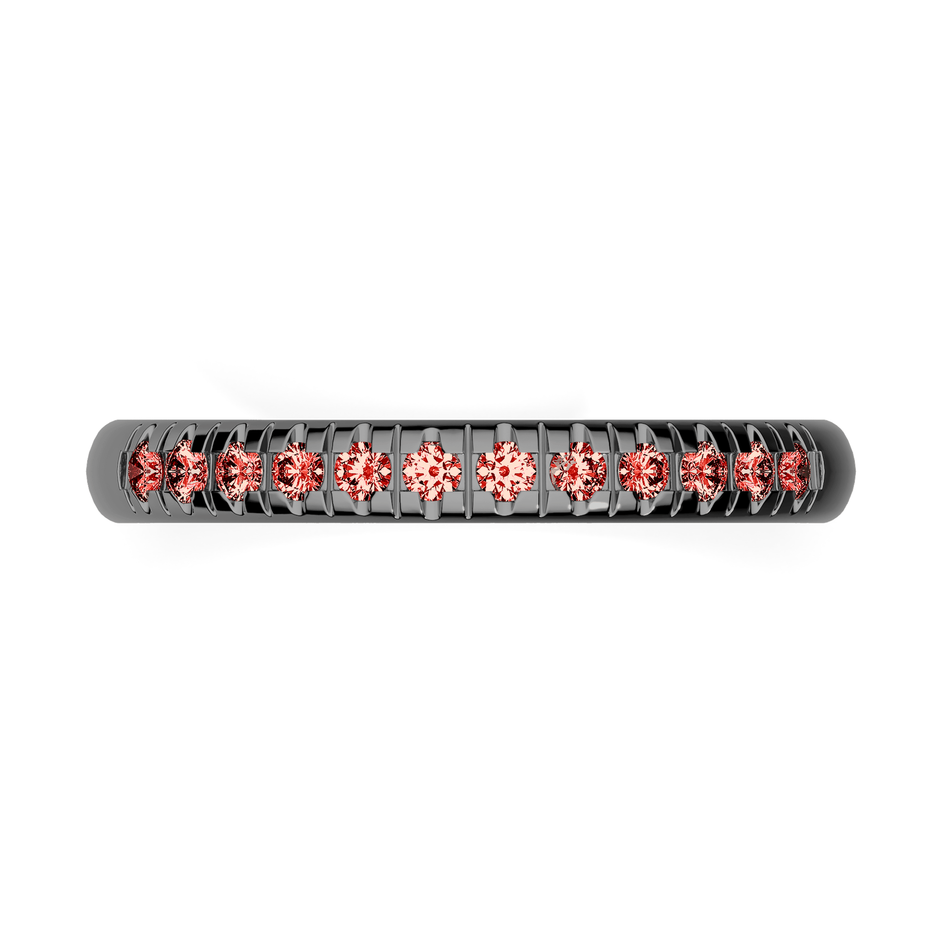 Obraczka z diamentami sunshine czarne zloto diament lab czerwony 12szt 03