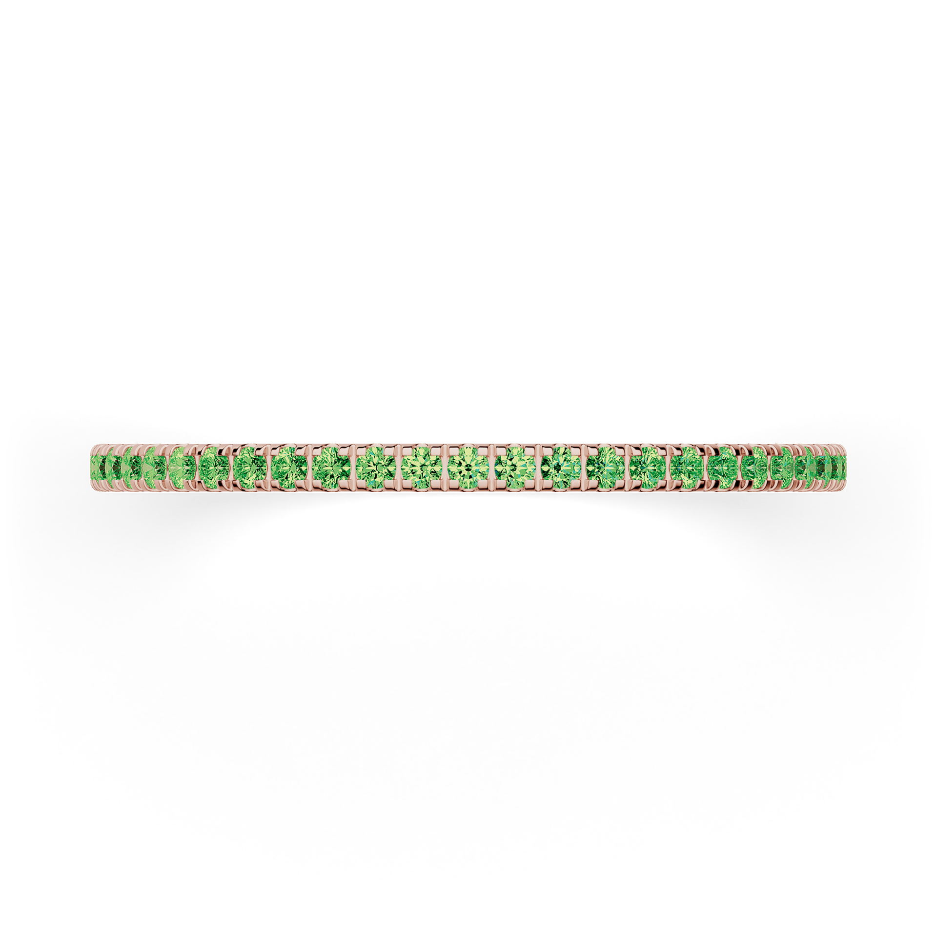 Obraczka z diamentami rosie rozowe zloto diament lab zielony ciemny 1mm 50szt 03