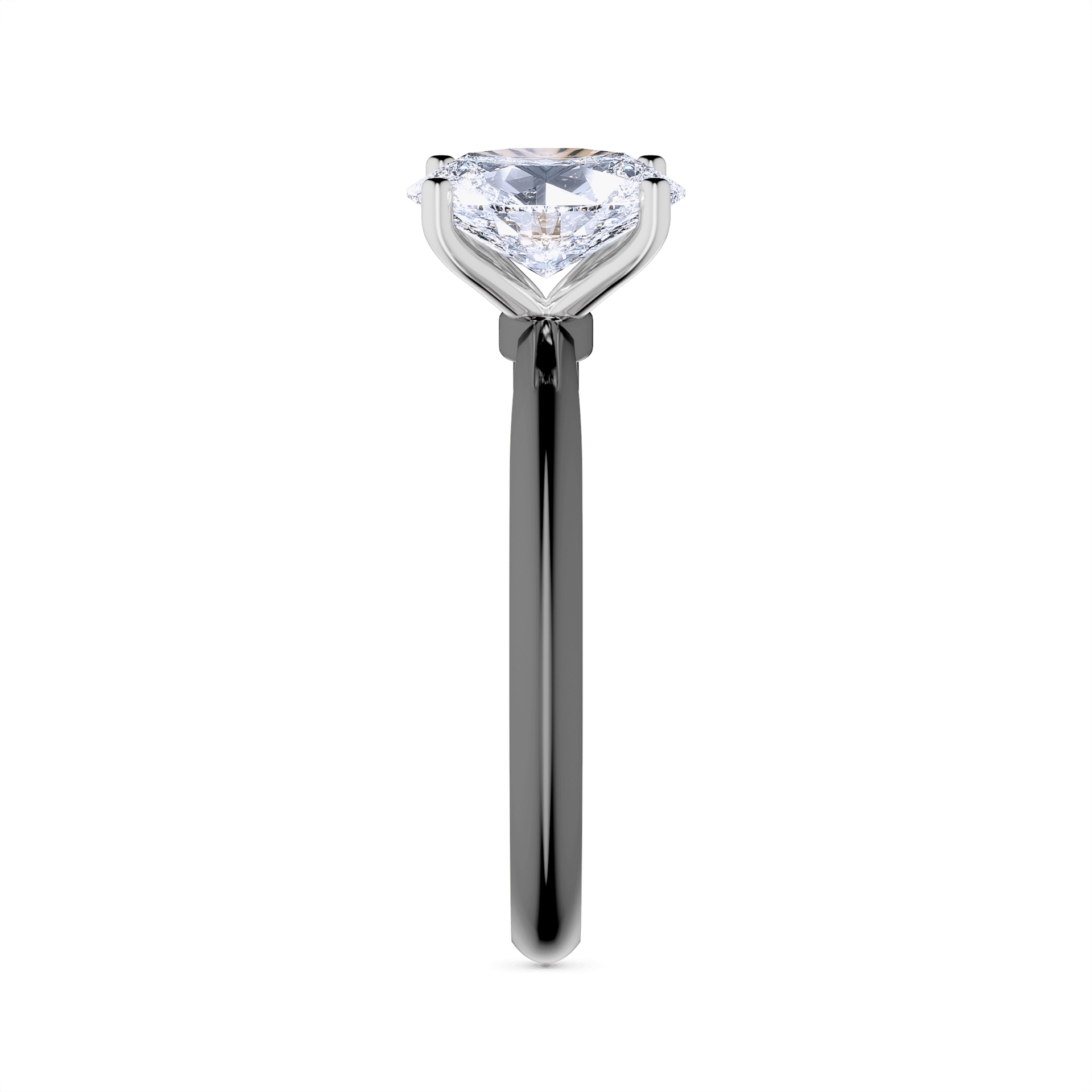 Pierscionek zareczynowy my lady czarne zloto diament lab 1 00ct 4