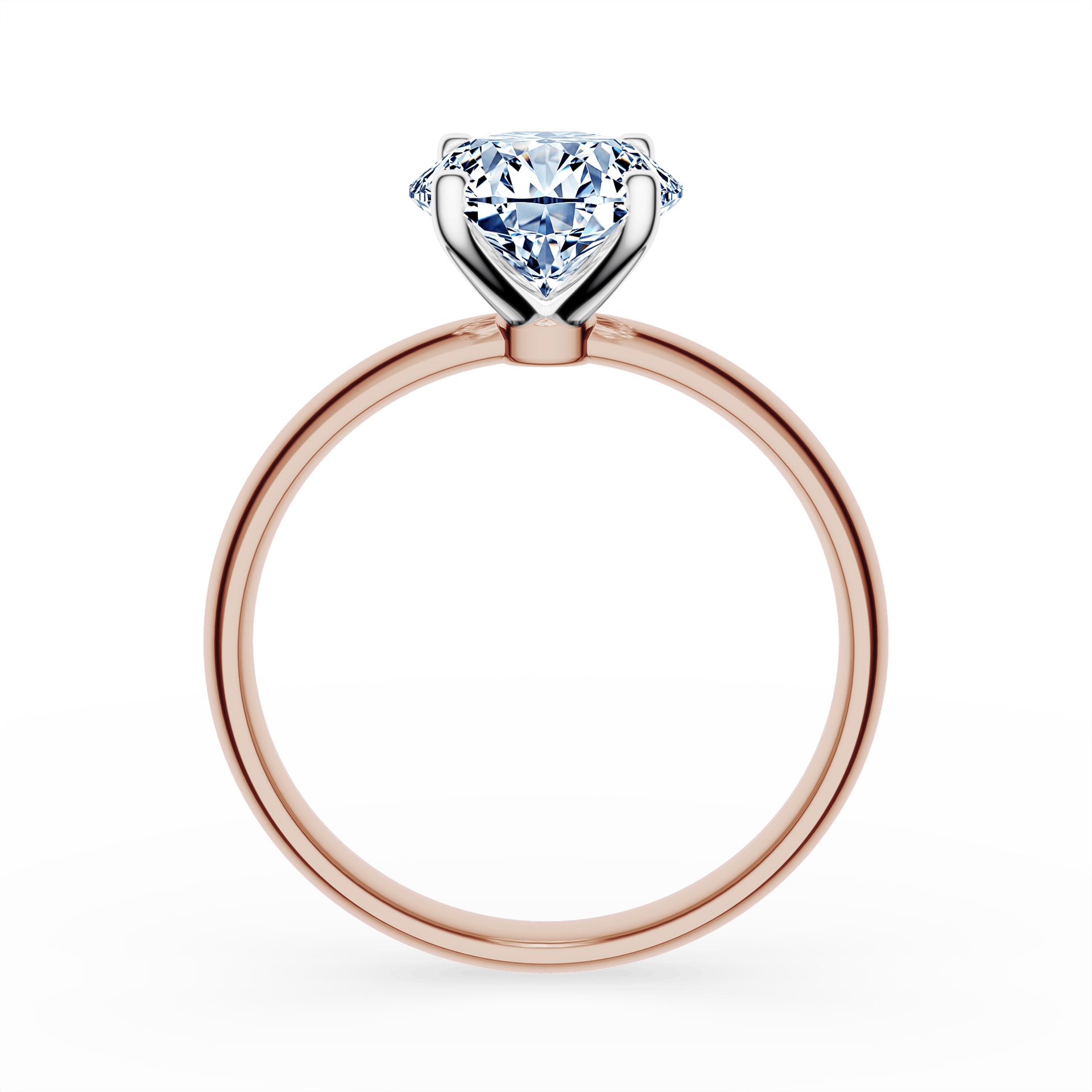 Pierścionek zaręczynowy My Lady z różowego złota z diamentem laboratoryjnym owalnym 1,50ct