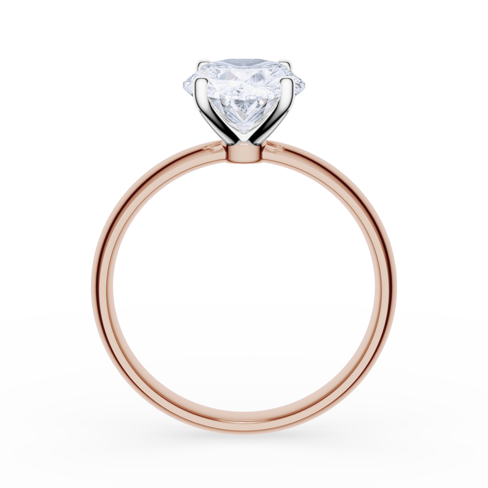 Pierścionek zaręczynowy My Lady z różowego złotaDiament LAB owalny 1,50ct