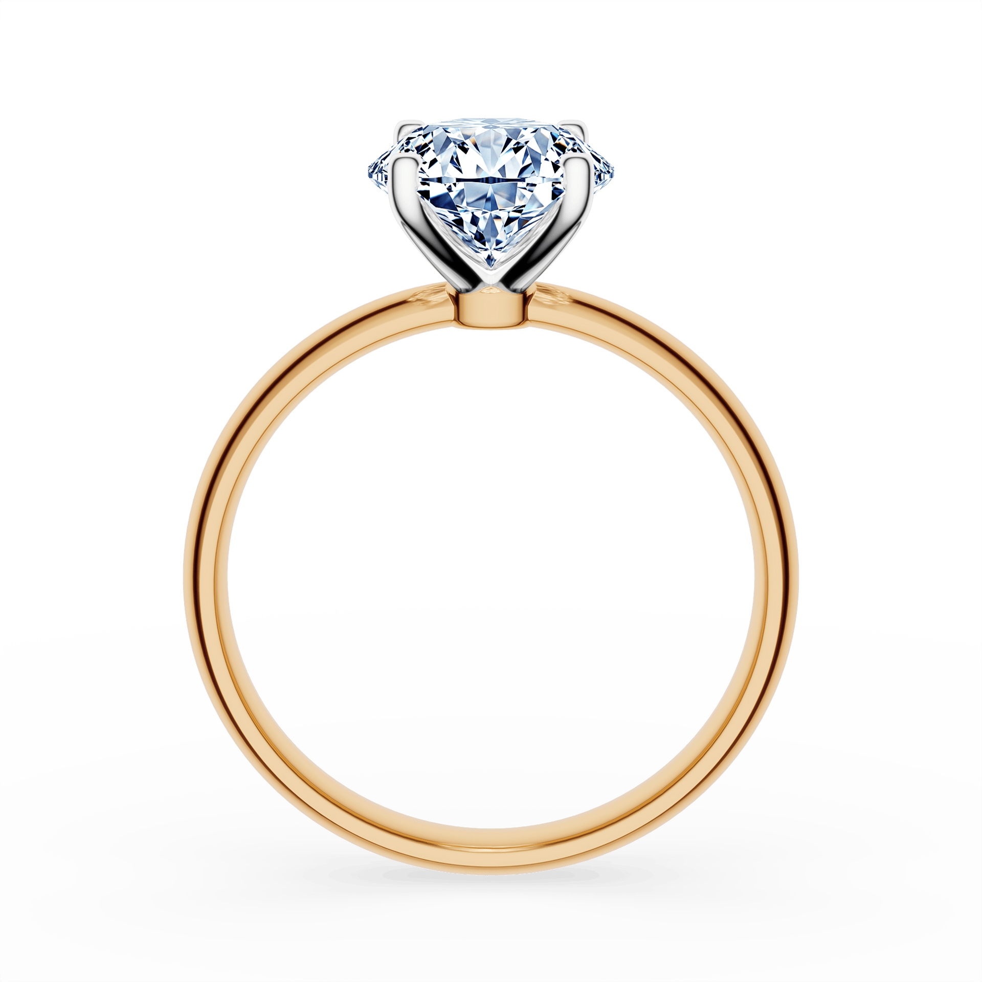 Pierścionek zaręczynowy My Lady z żółtego złota z diamentem laboratoryjnym owalnym 1,50ct