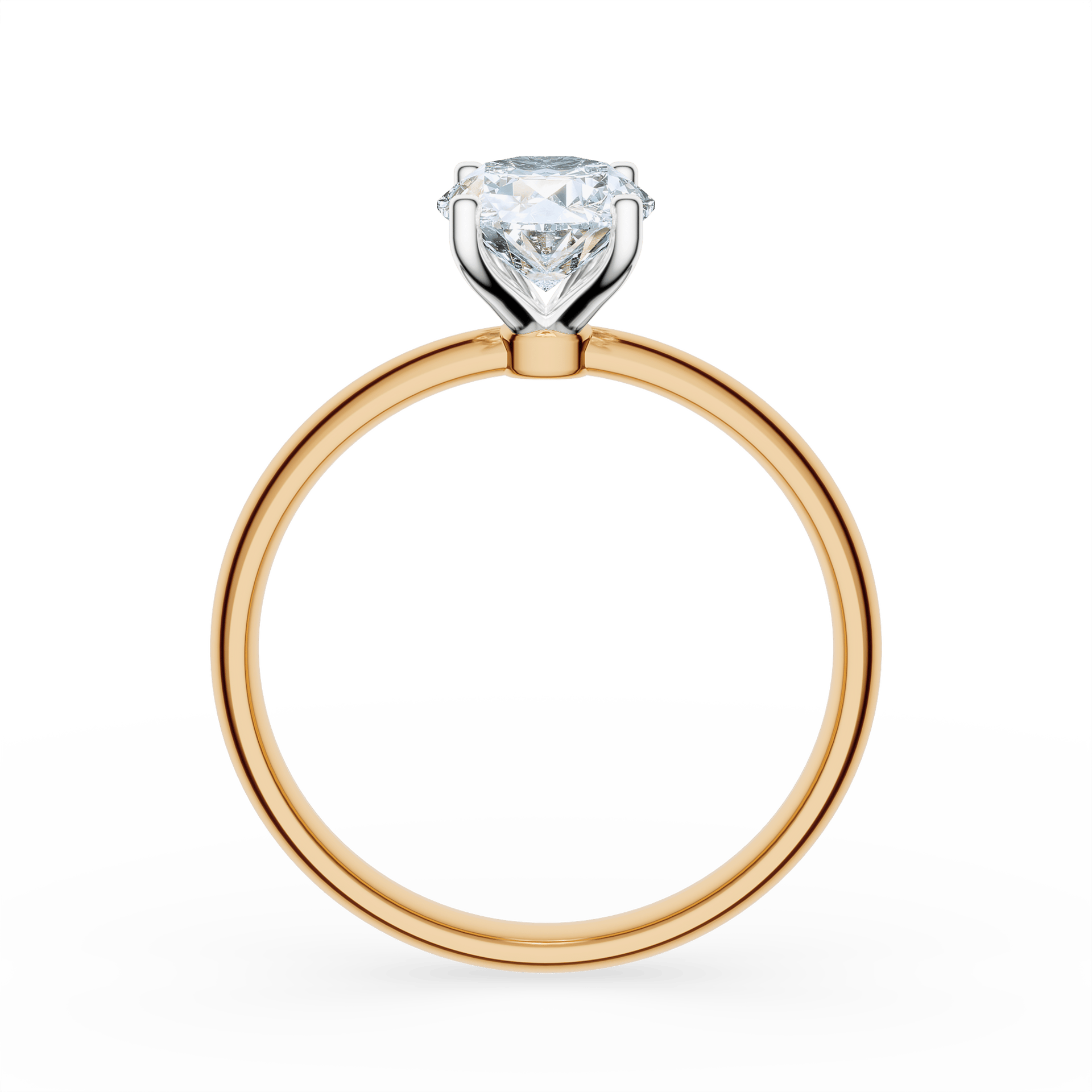 Pierścionek zaręczynowy My Lady z żółtego złotaDiament LAB owalny 1,00ct