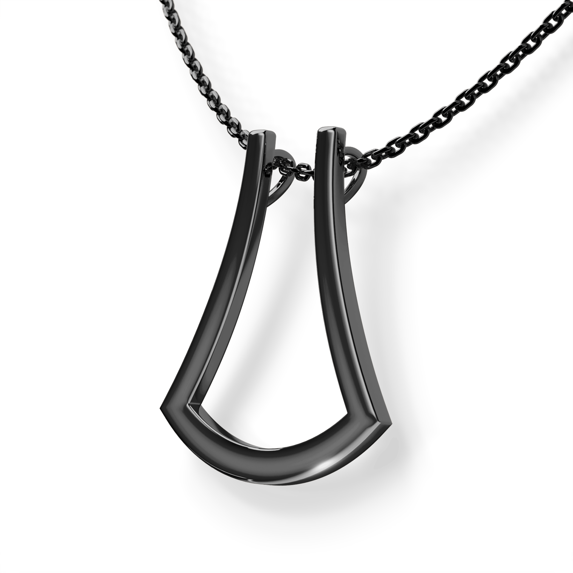 Active Ring z łańcuszkiem 1srebro czarne