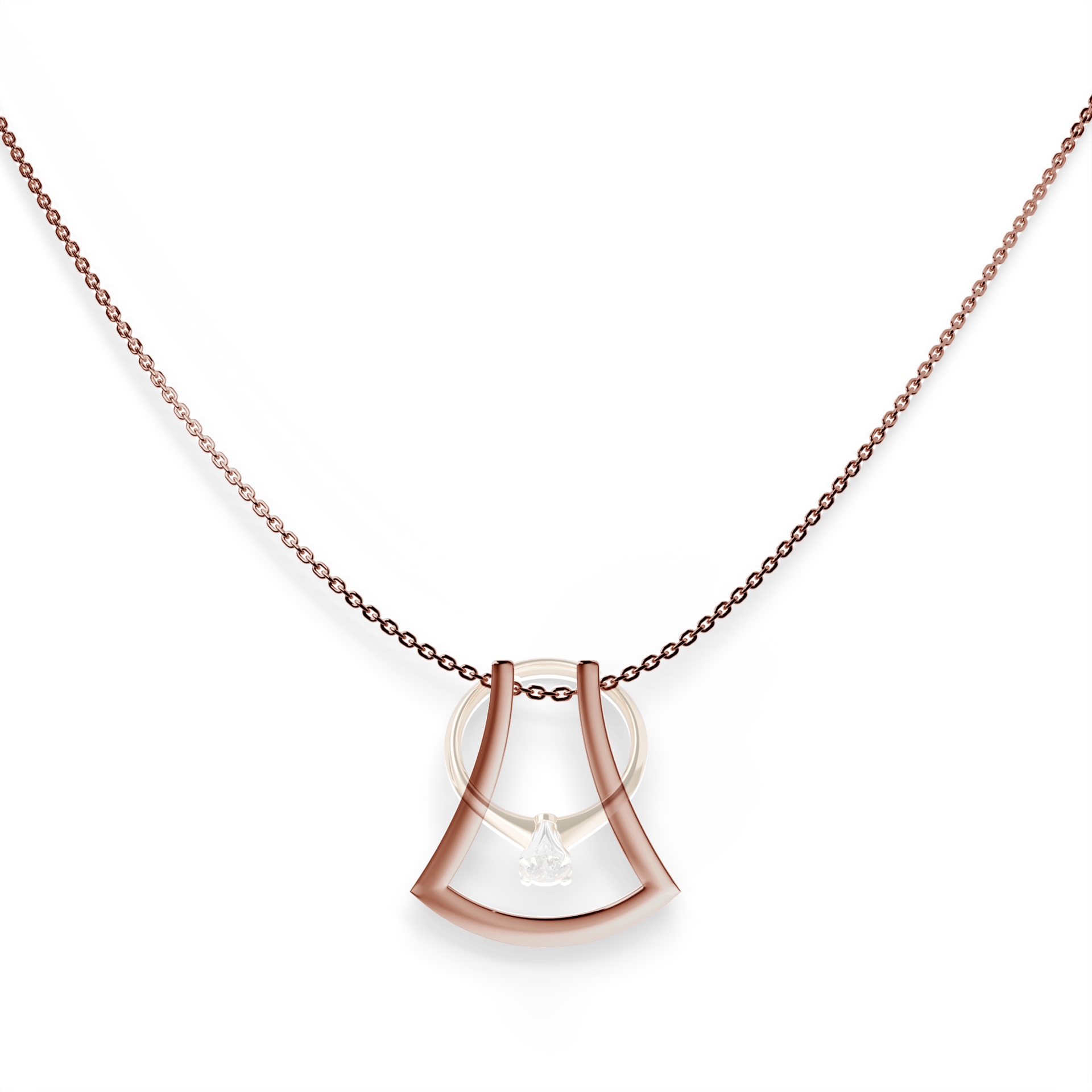 Zawieszka active ring rozowe zloto m1 05