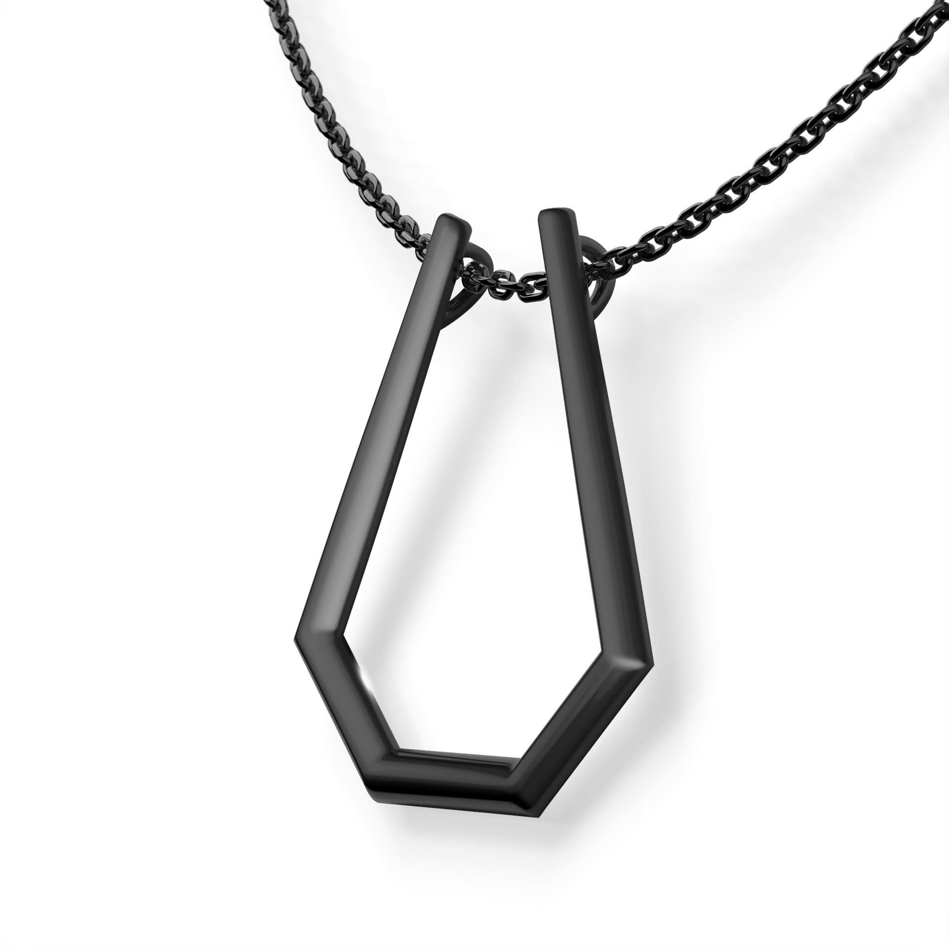 Active Ring z łańcuszkiem 2srebro czarne