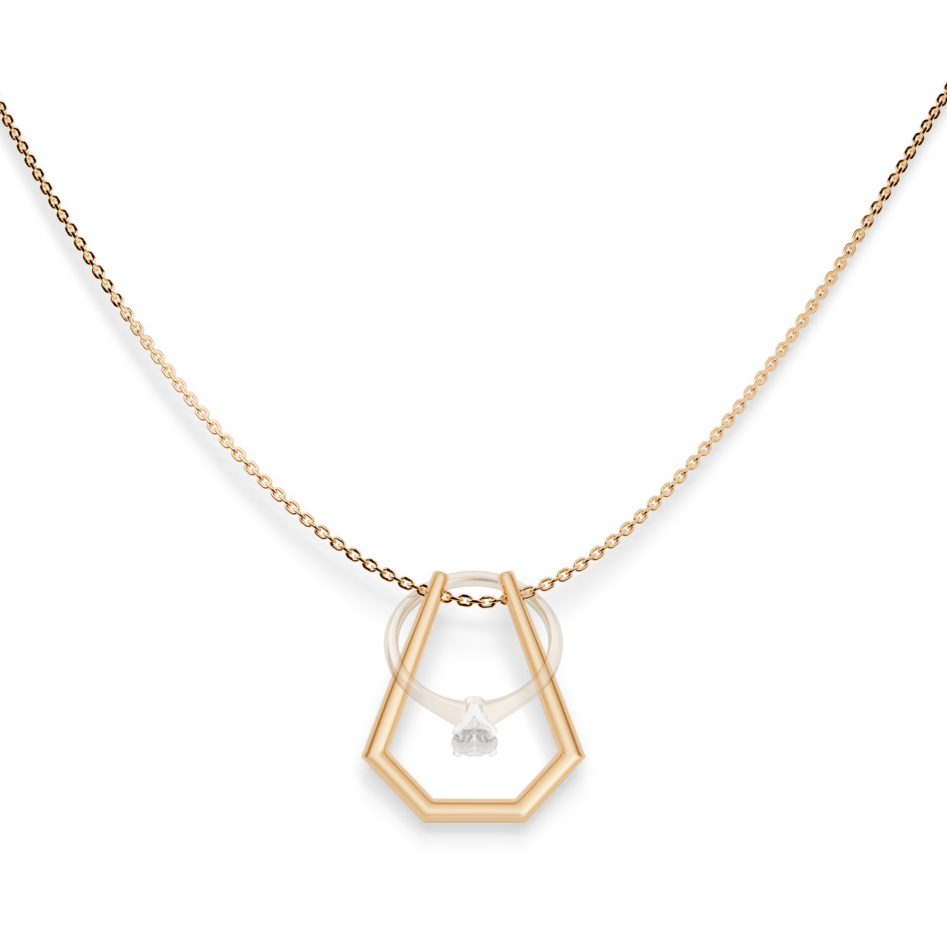 Zawieszka active ring zolte zloto m3 05