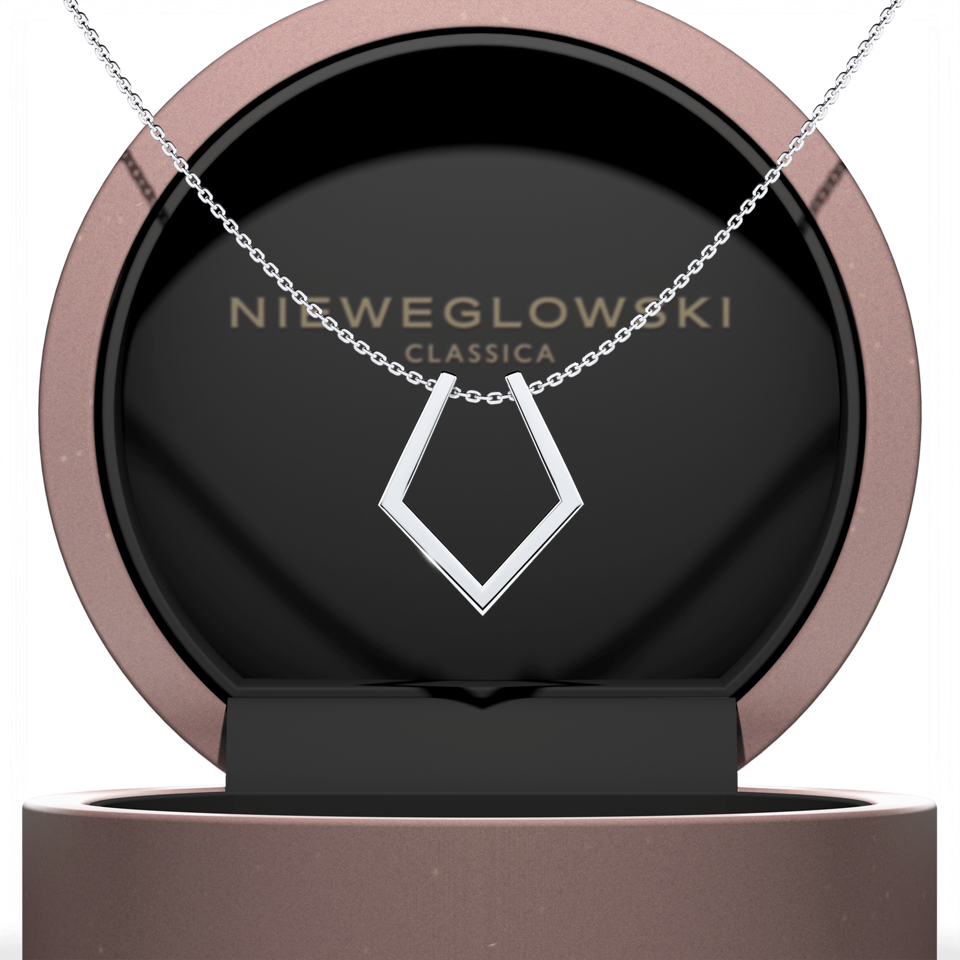 Zawieszka active ring biale zloto m4 07