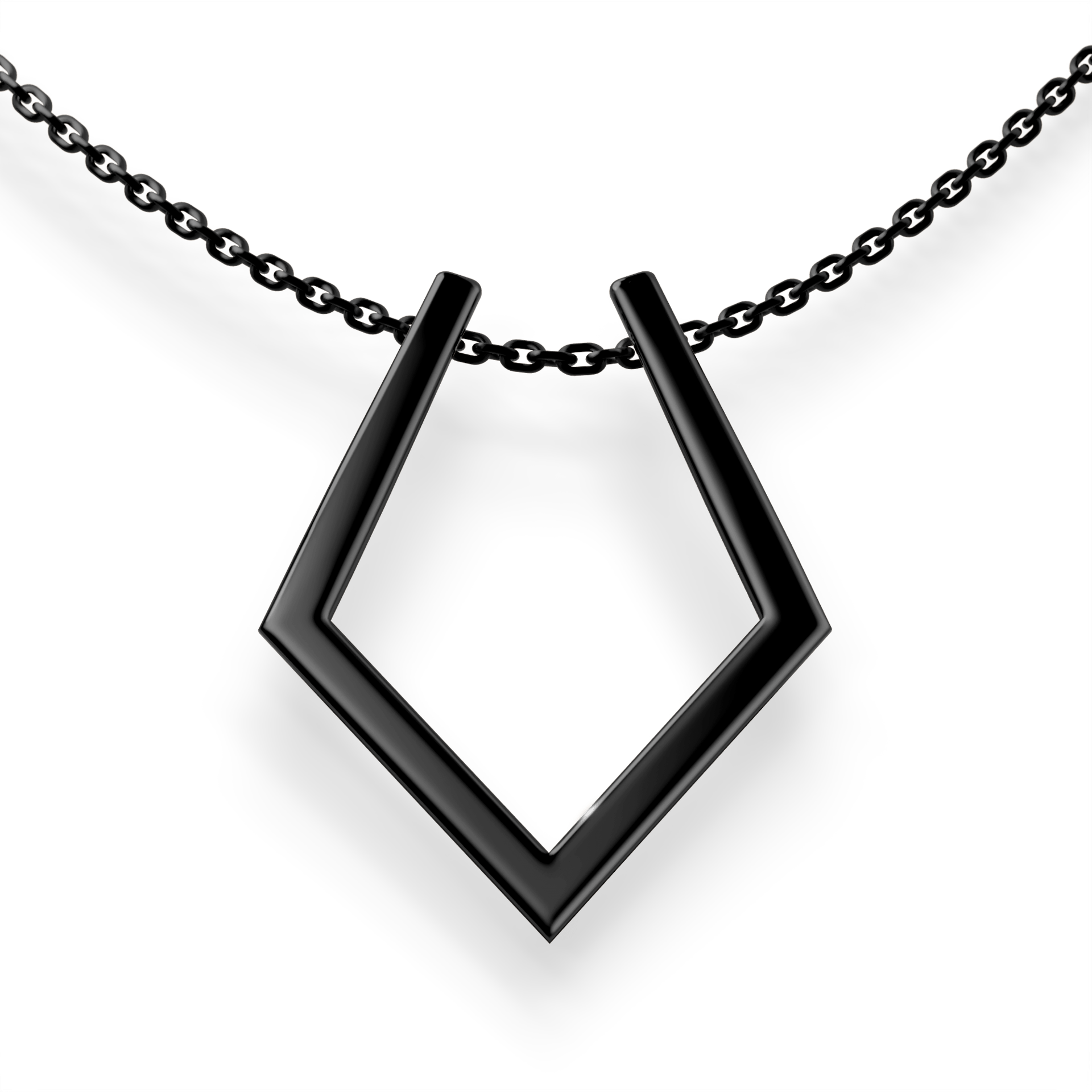 Active Ring z łańcuszkiem 3srebro czarne