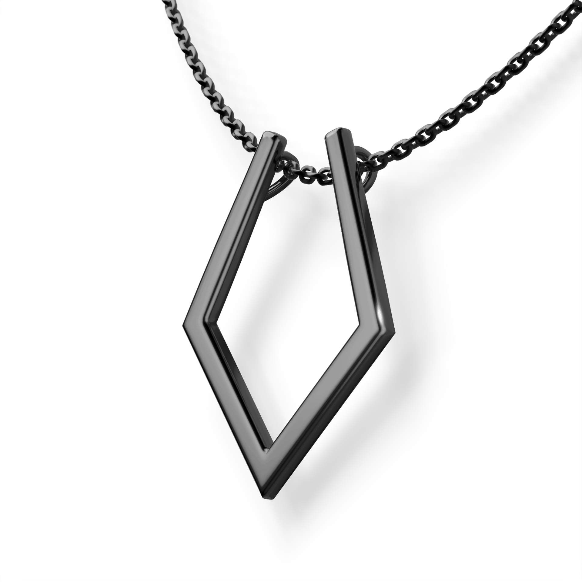 Active Ring z łańcuszkiem 3srebro czarne