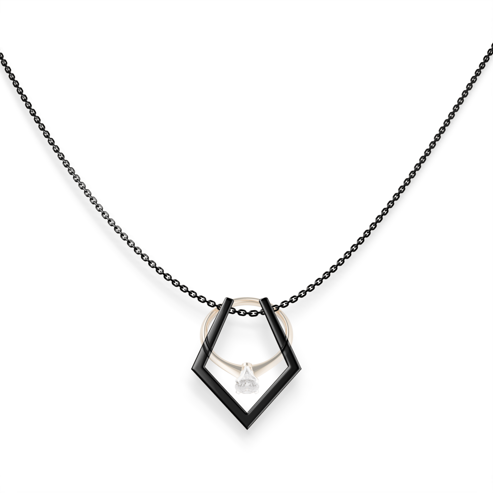 Zawieszka active ring czarne zloto m4 05