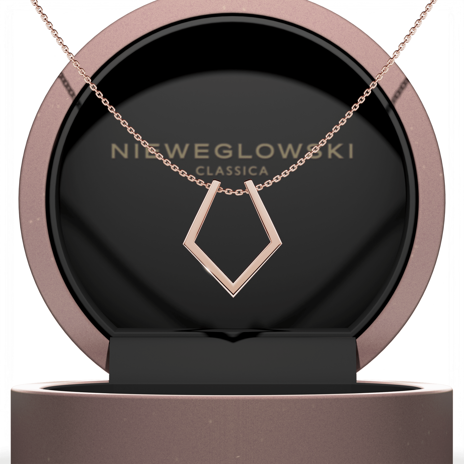 Zawieszka active ring rozowe zloto m4 07