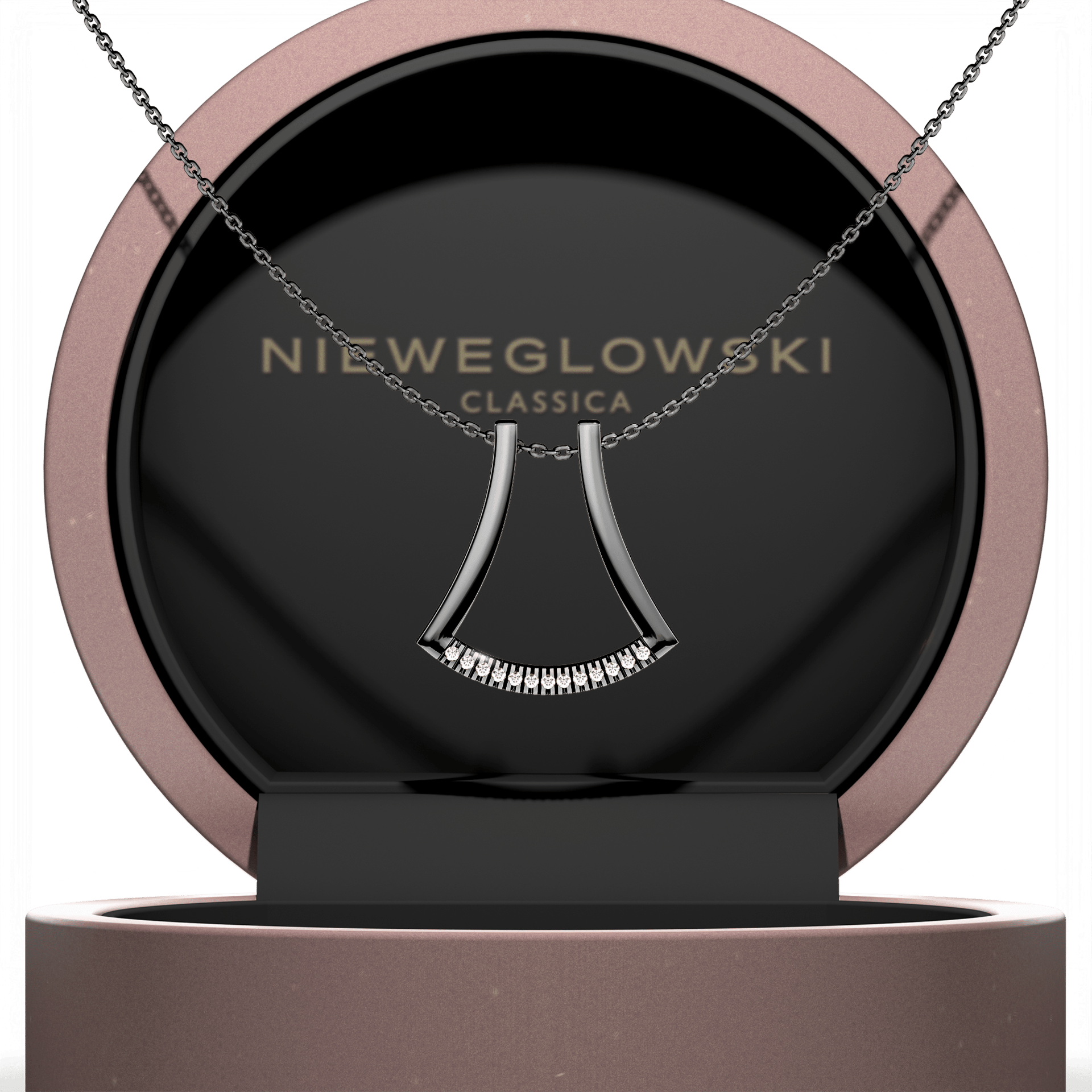 Zawieszka active ring czarne zloto m2 07