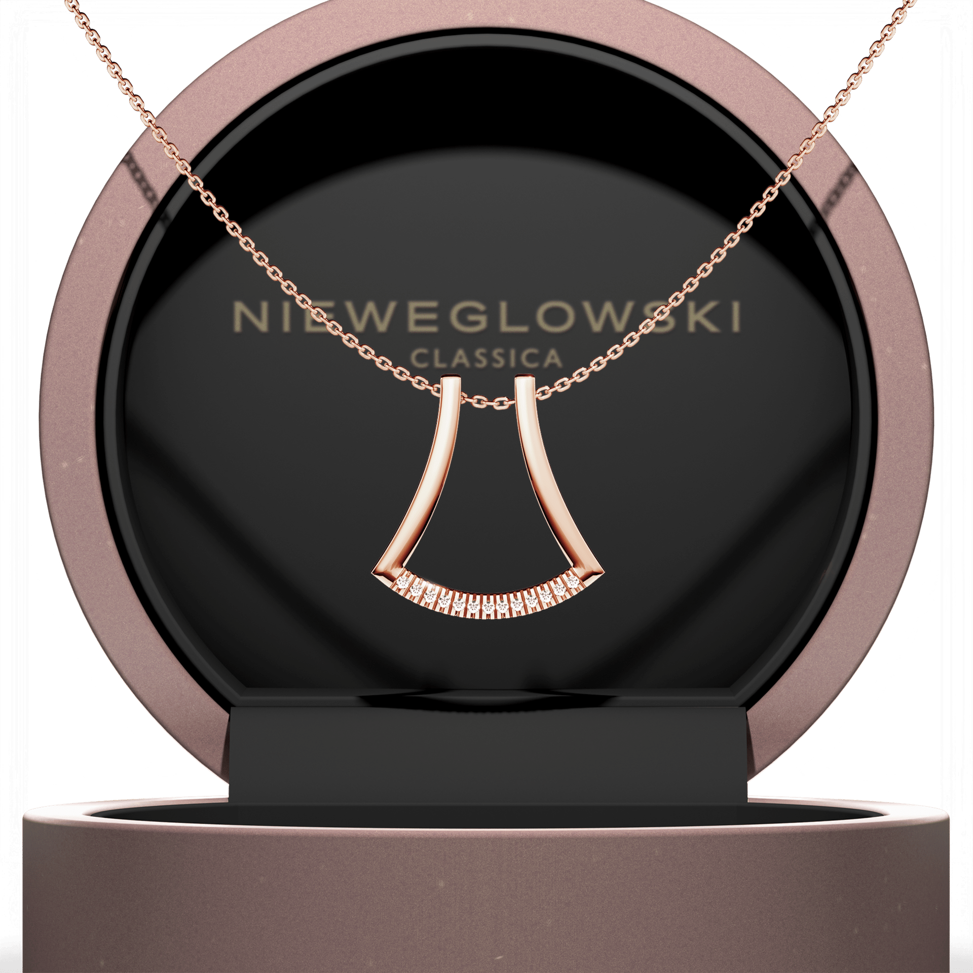 Zawieszka active ring rozowe zloto m2 07