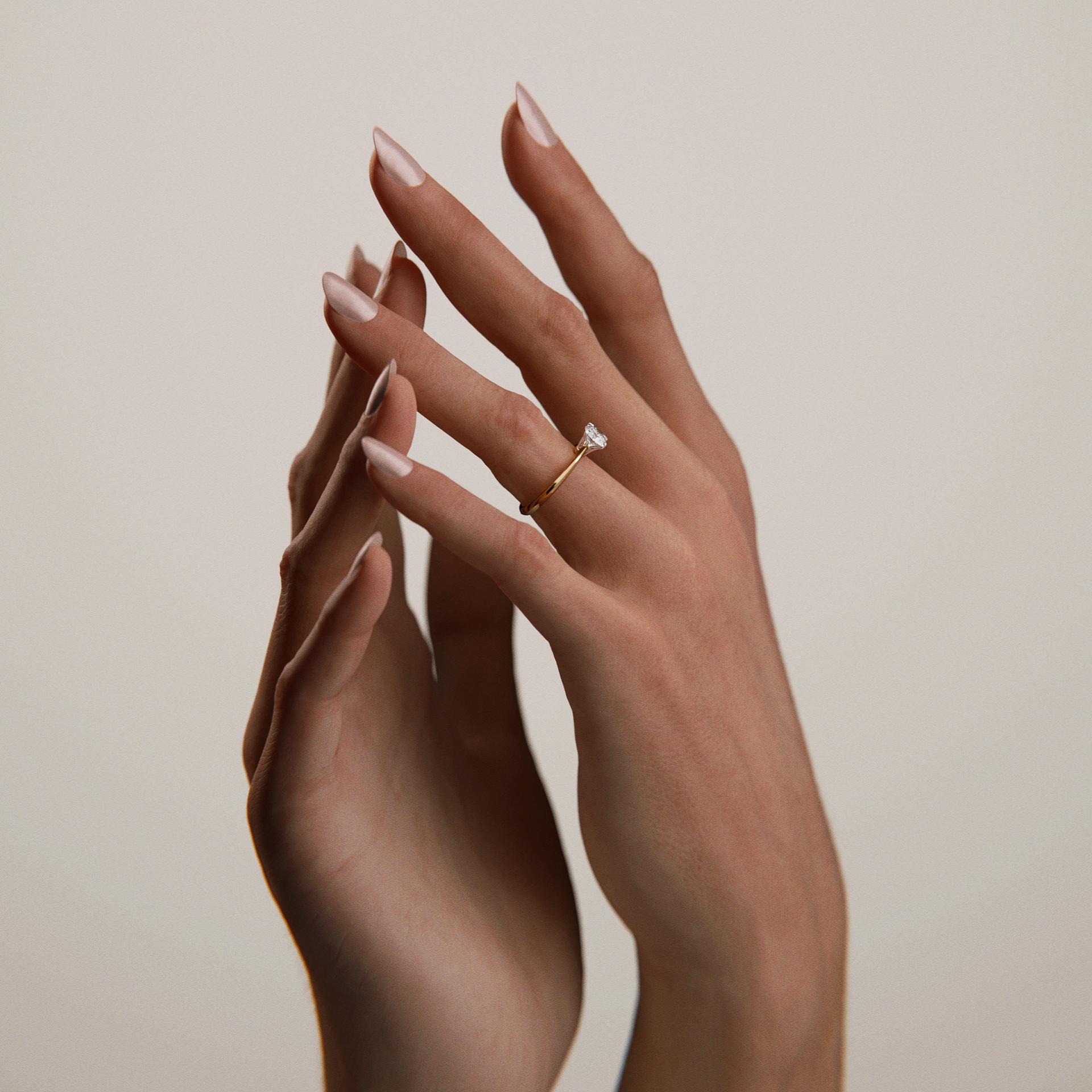 Pierścionek zaręczynowy My Angel z żółtego złota z diamentem naturalnym 0,80ct