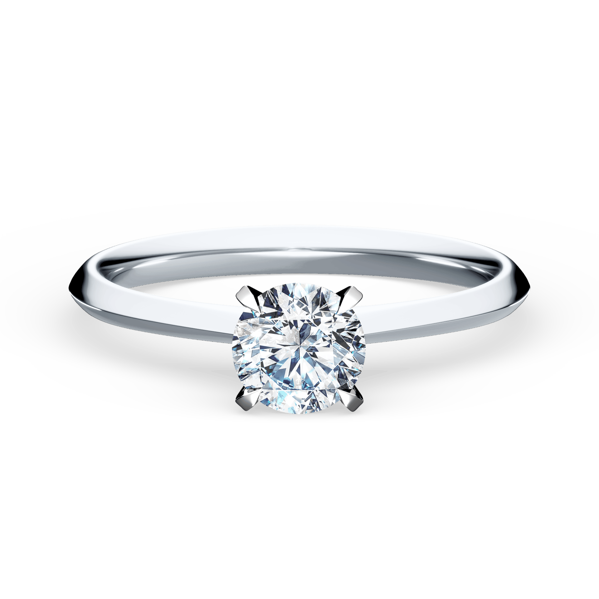 Pierścionek zaręczynowy My Angel z białego złota z diamentem naturalnym 0,50ct