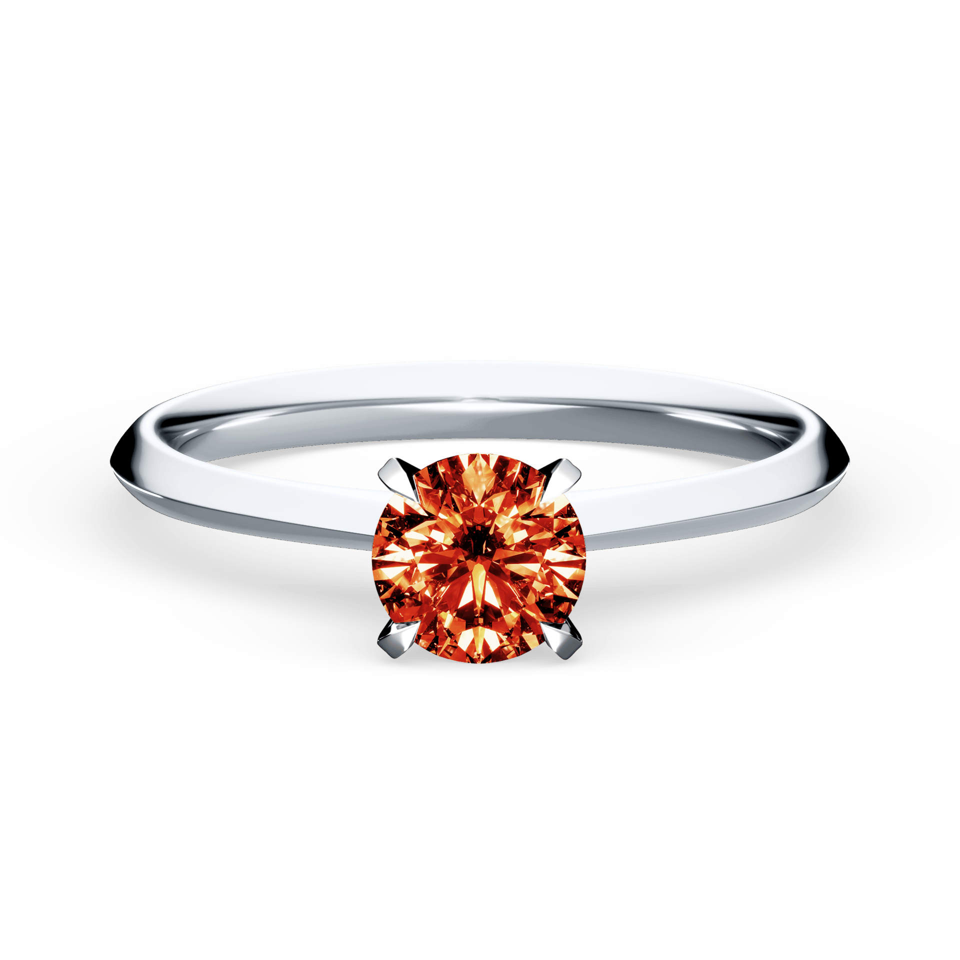 Pierścionek zaręczynowy My Angel z białego złota z czerwonym diamentem laboratoryjnym 0,50ct