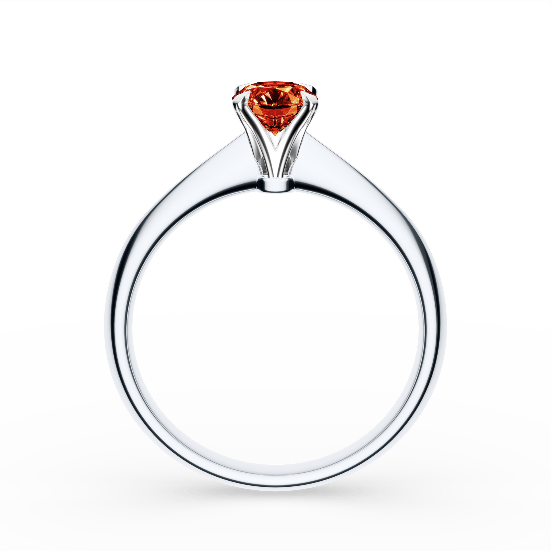 Pierścionek zaręczynowy My Angel z białego złota z czerwonym diamentem laboratoryjnym 0,50ct