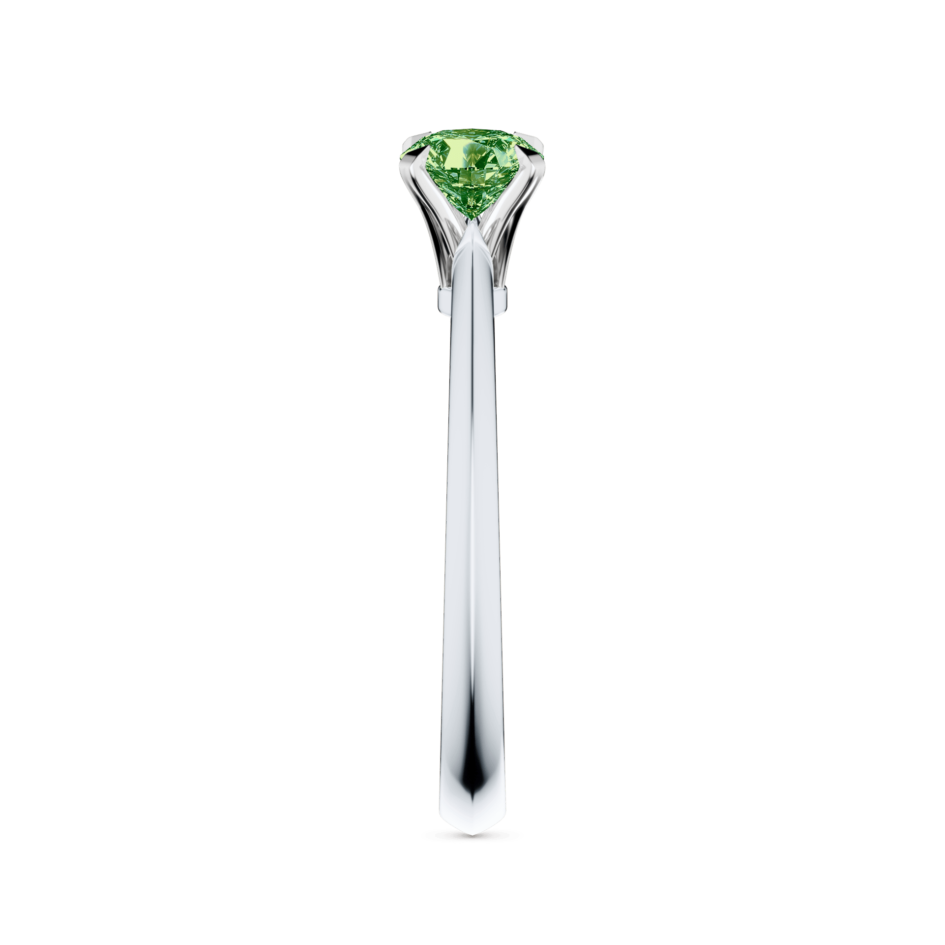 Pierscionek zareczynowy my angel biale zloto lab zielony ciemny 0 50ct 4