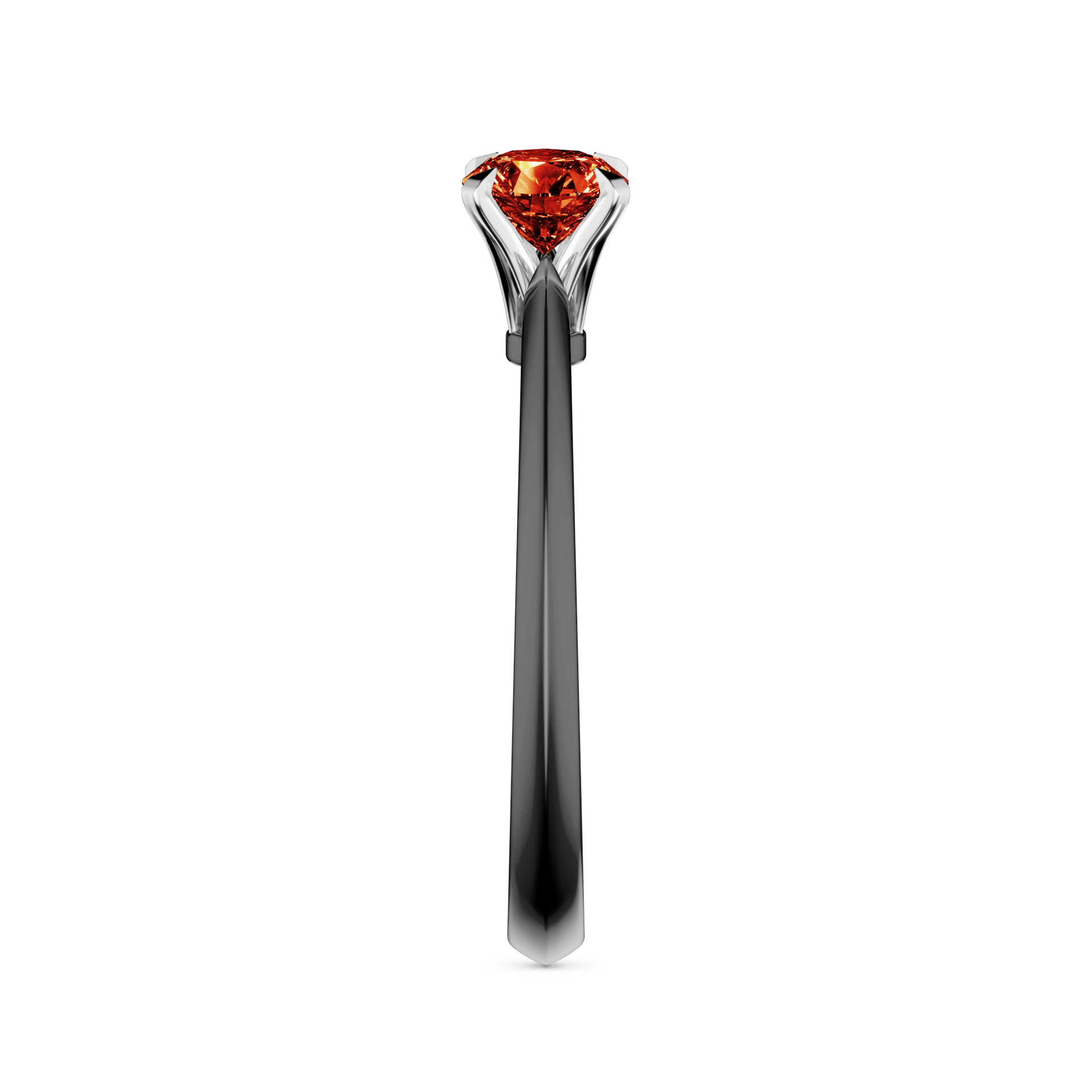 Pierscionek zareczynowy my angel czarne zloto diament lab czerwony 0 50ct 4